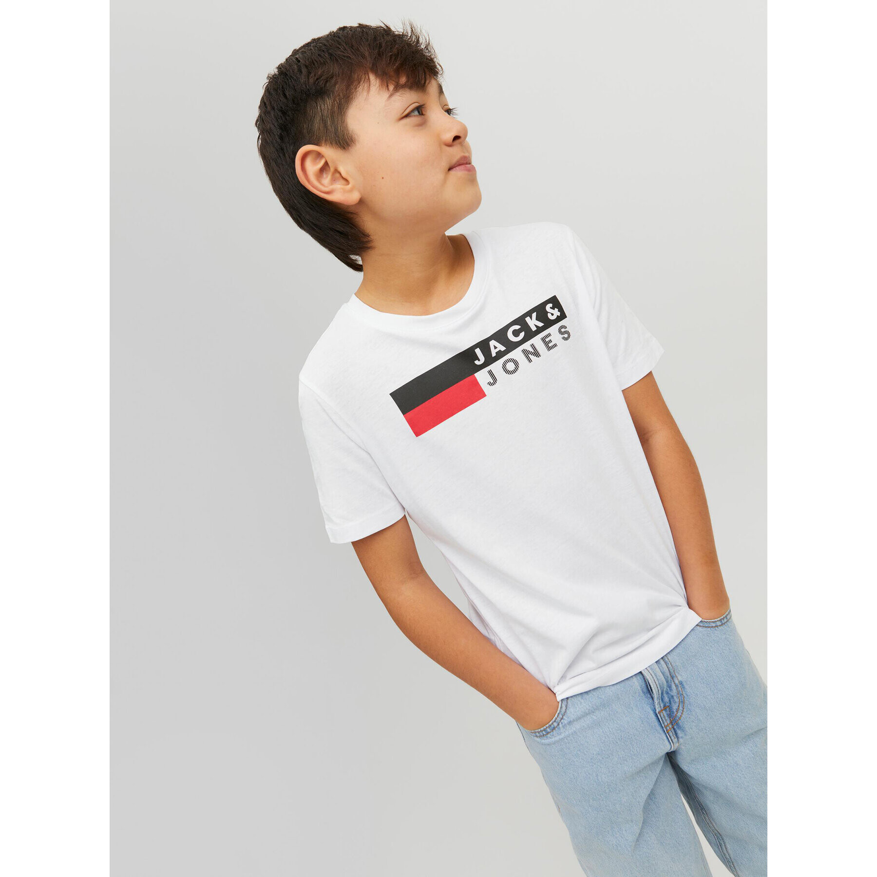 Jack&Jones Junior T-Shirt 12231298 Bílá Regular Fit - Pepit.cz