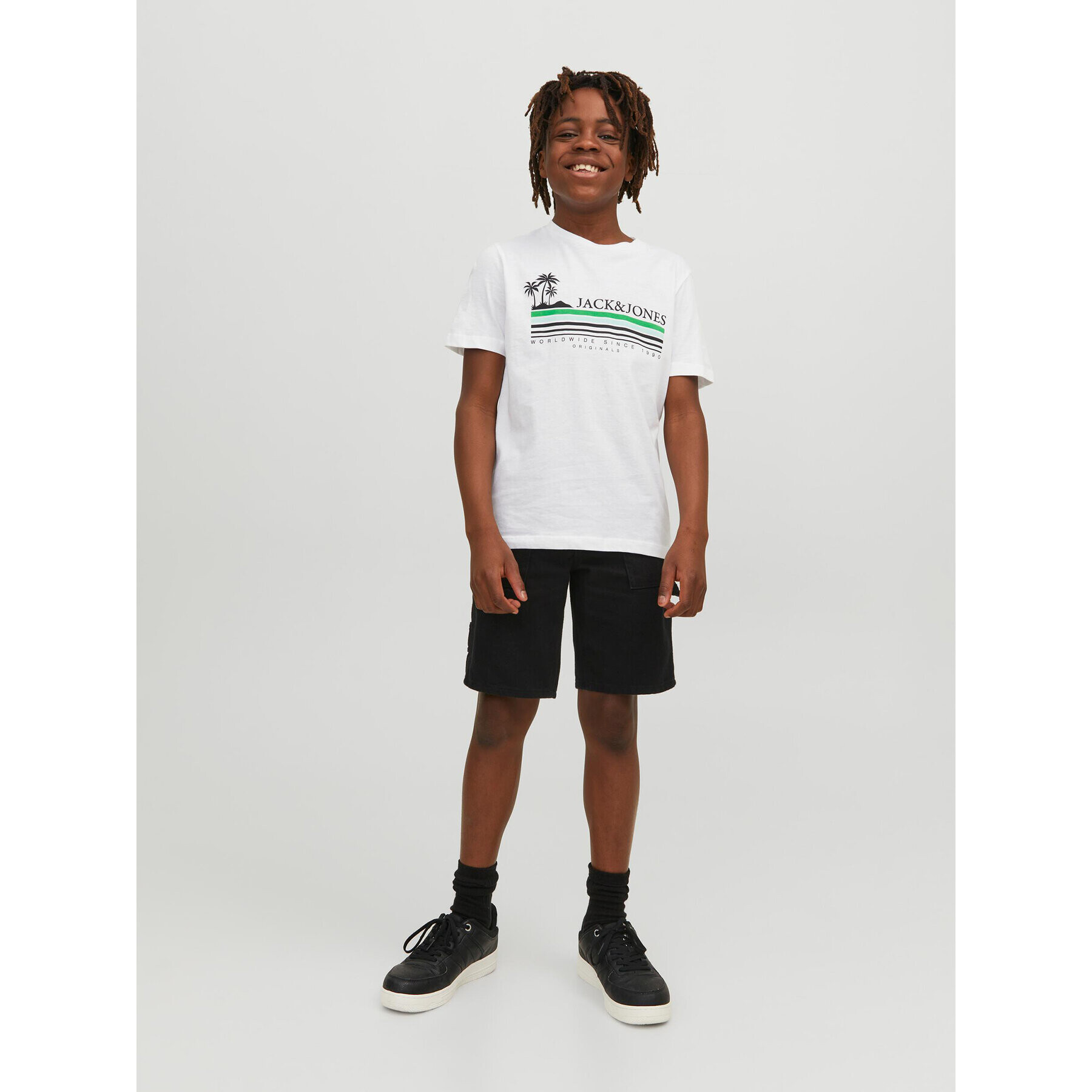 Jack&Jones Junior T-Shirt 12235491 Bílá Standard Fit - Pepit.cz