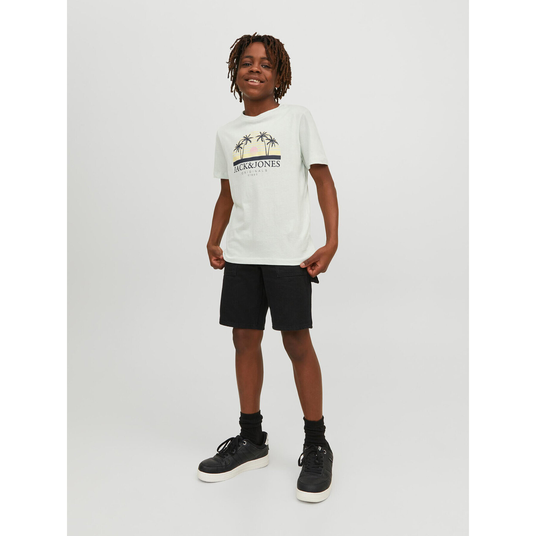 Jack&Jones Junior T-Shirt 12235491 Bílá Standard Fit - Pepit.cz