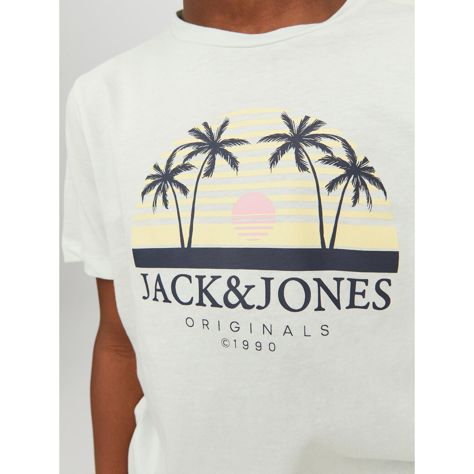 Jack&Jones Junior T-Shirt 12235491 Bílá Standard Fit - Pepit.cz