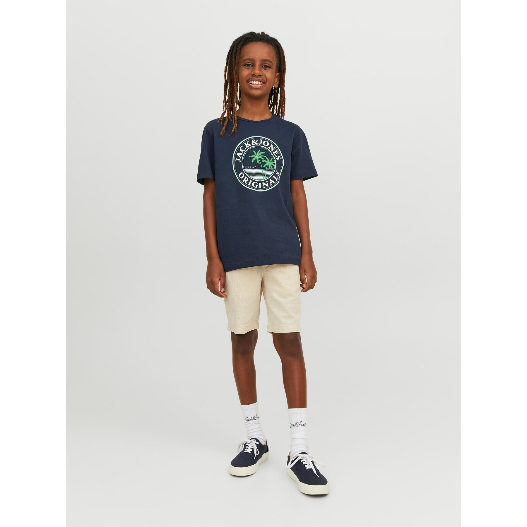 Jack&Jones Junior T-Shirt 12235491 Tmavomodrá Standard Fit - Pepit.cz