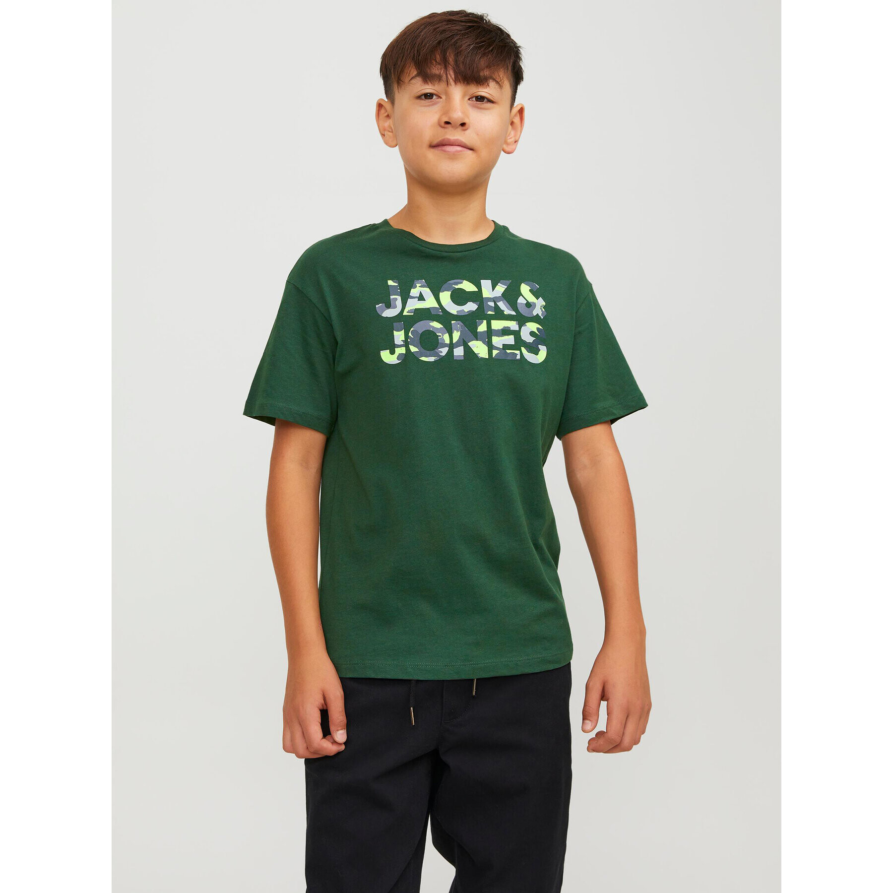 Jack&Jones Junior T-Shirt 12237106 Zelená Loose Fit - Pepit.cz