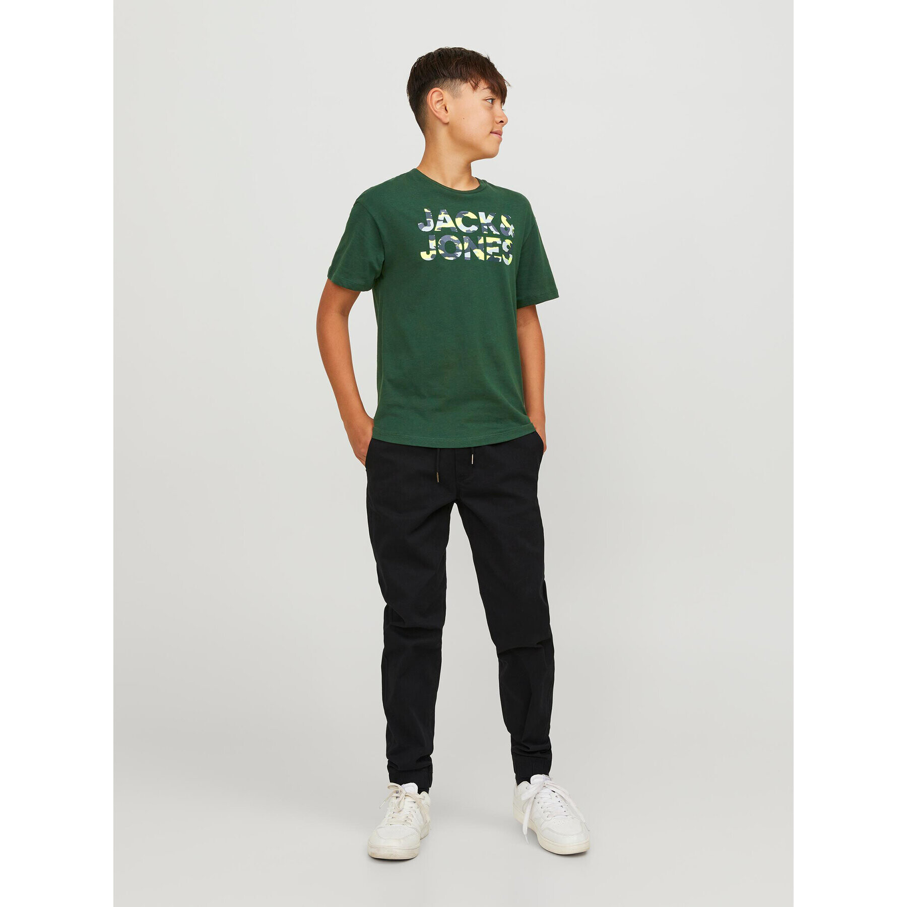 Jack&Jones Junior T-Shirt 12237106 Zelená Loose Fit - Pepit.cz