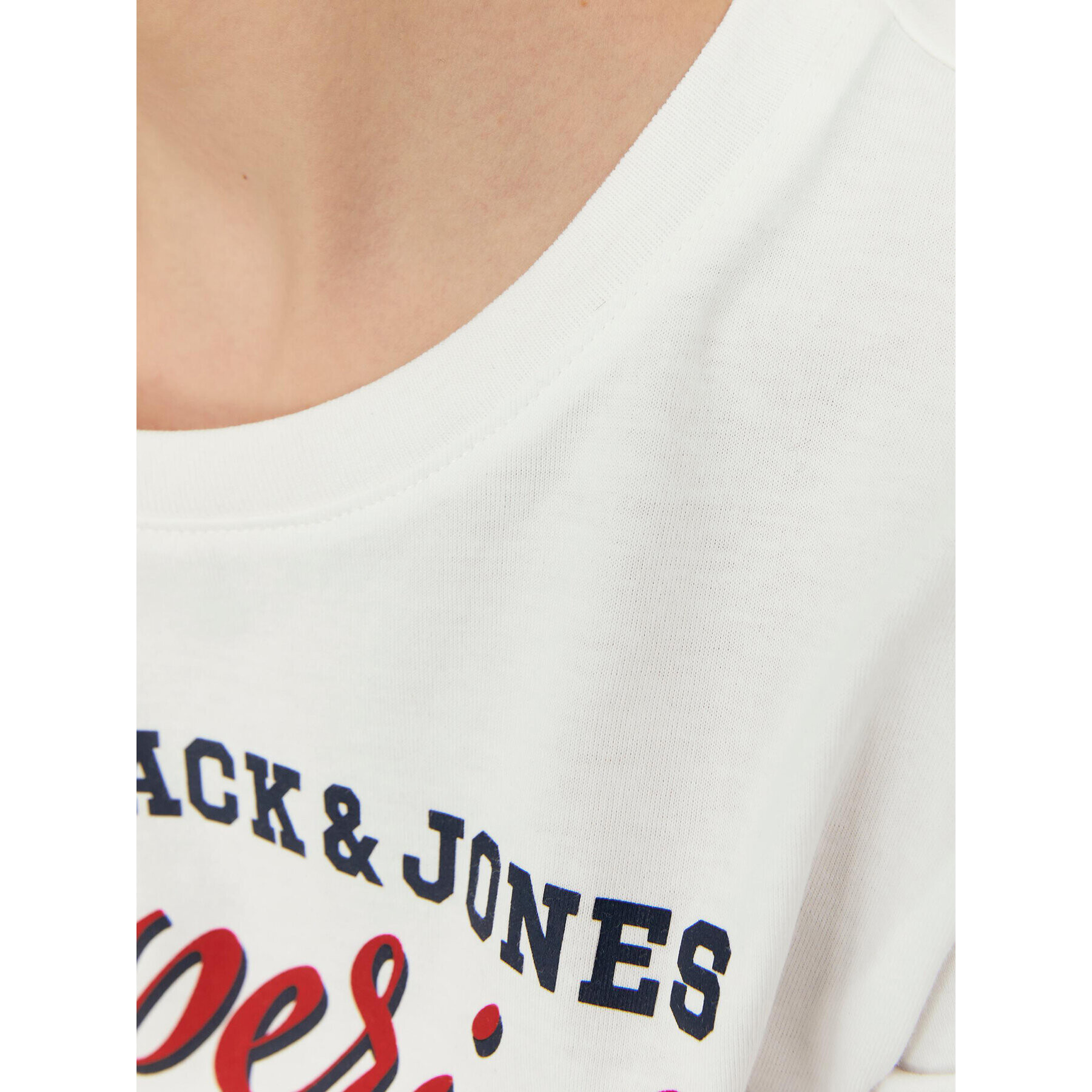 Jack&Jones Junior T-Shirt 12237367 Bílá Regular Fit - Pepit.cz