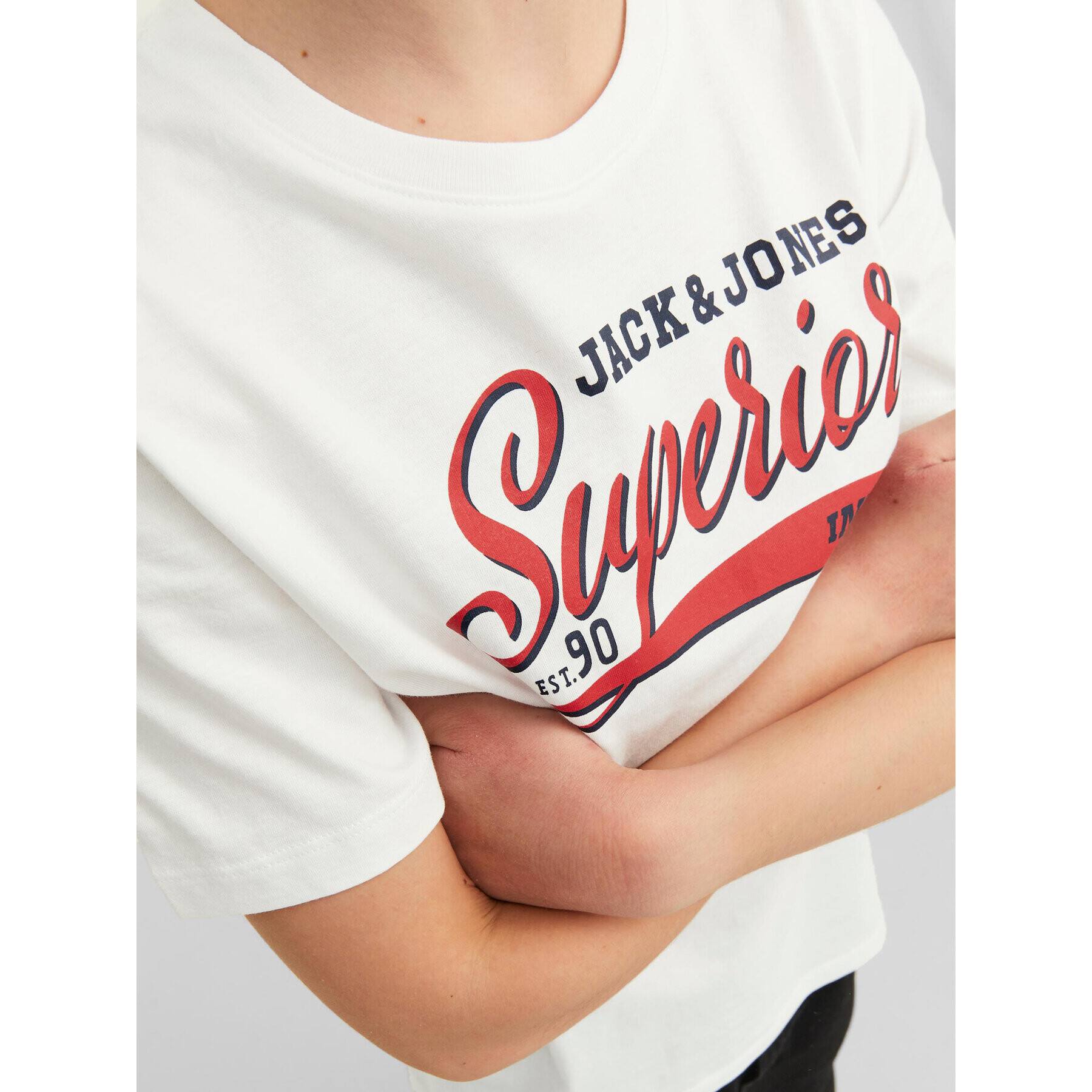 Jack&Jones Junior T-Shirt 12237367 Bílá Regular Fit - Pepit.cz