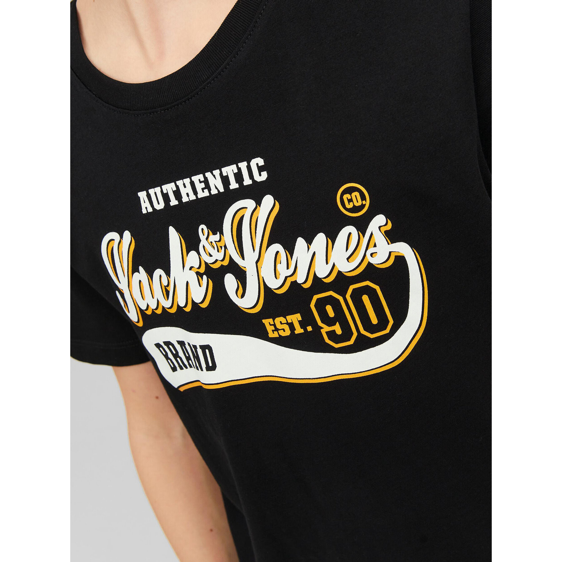 Jack&Jones Junior T-Shirt 12237367 Černá Regular Fit - Pepit.cz