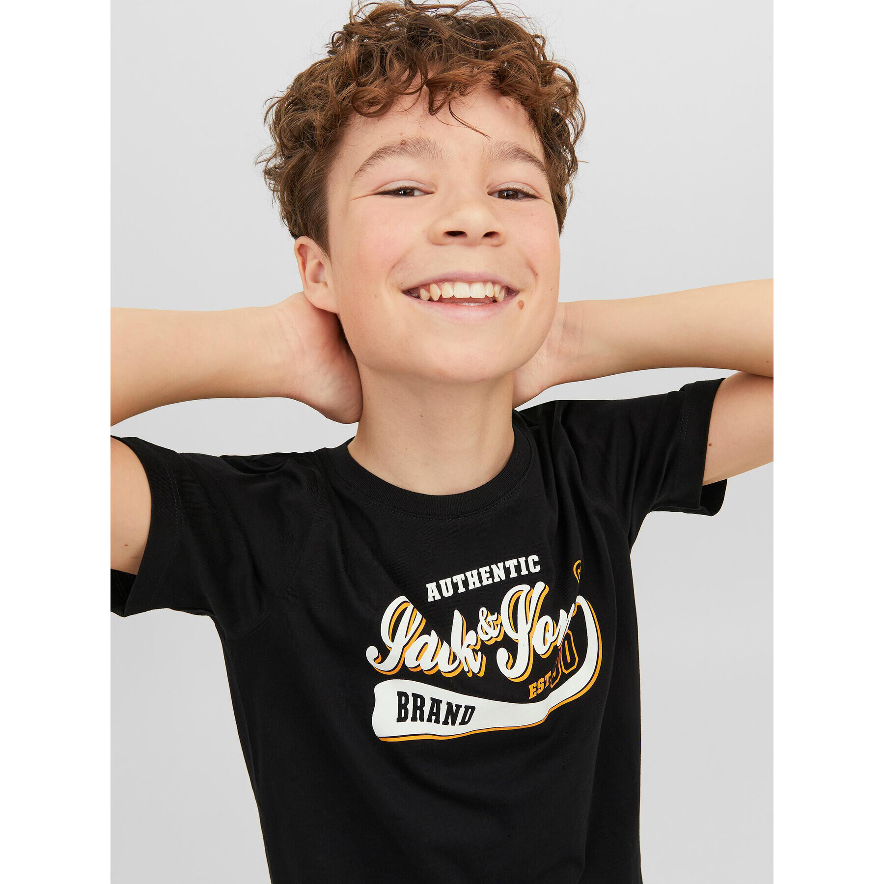 Jack&Jones Junior T-Shirt 12237367 Černá Regular Fit - Pepit.cz