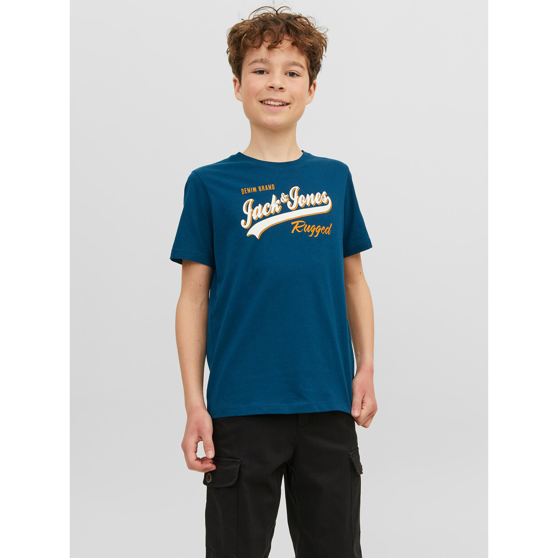 Jack&Jones Junior T-Shirt 12237367 Modrá Regular Fit - Pepit.cz