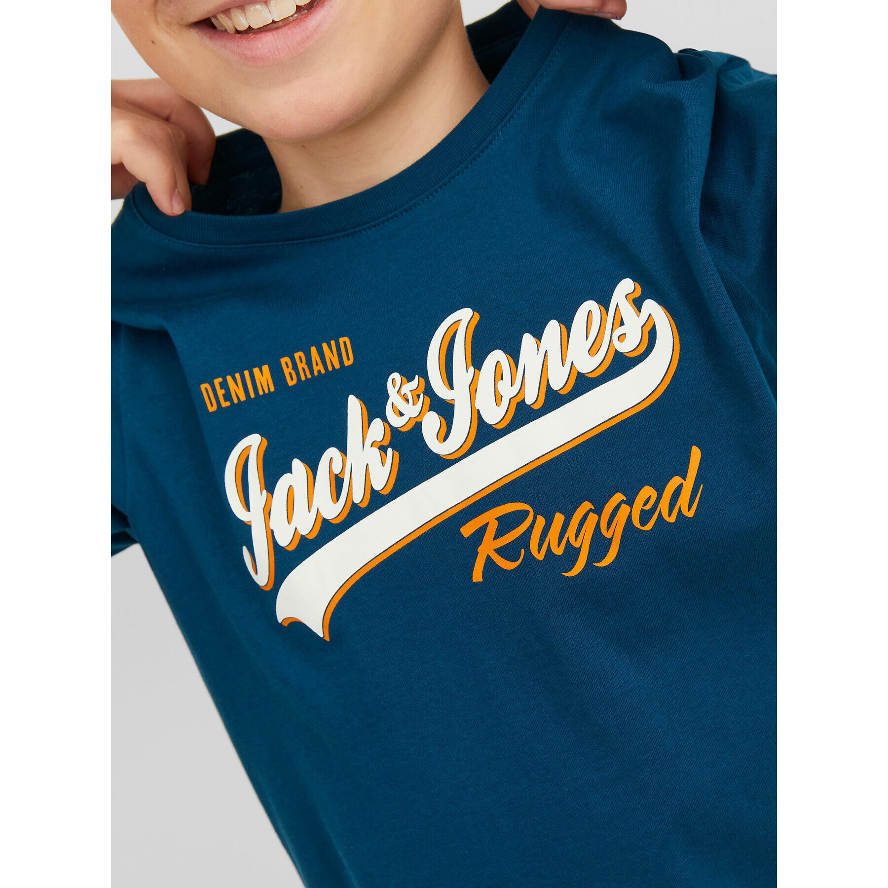 Jack&Jones Junior T-Shirt 12237367 Modrá Regular Fit - Pepit.cz