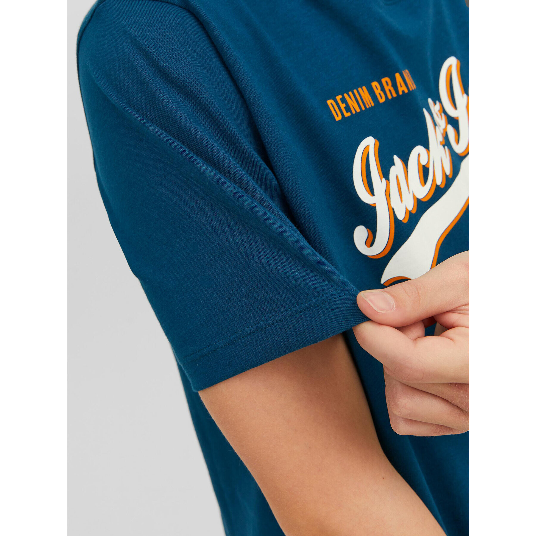 Jack&Jones Junior T-Shirt 12237367 Modrá Regular Fit - Pepit.cz