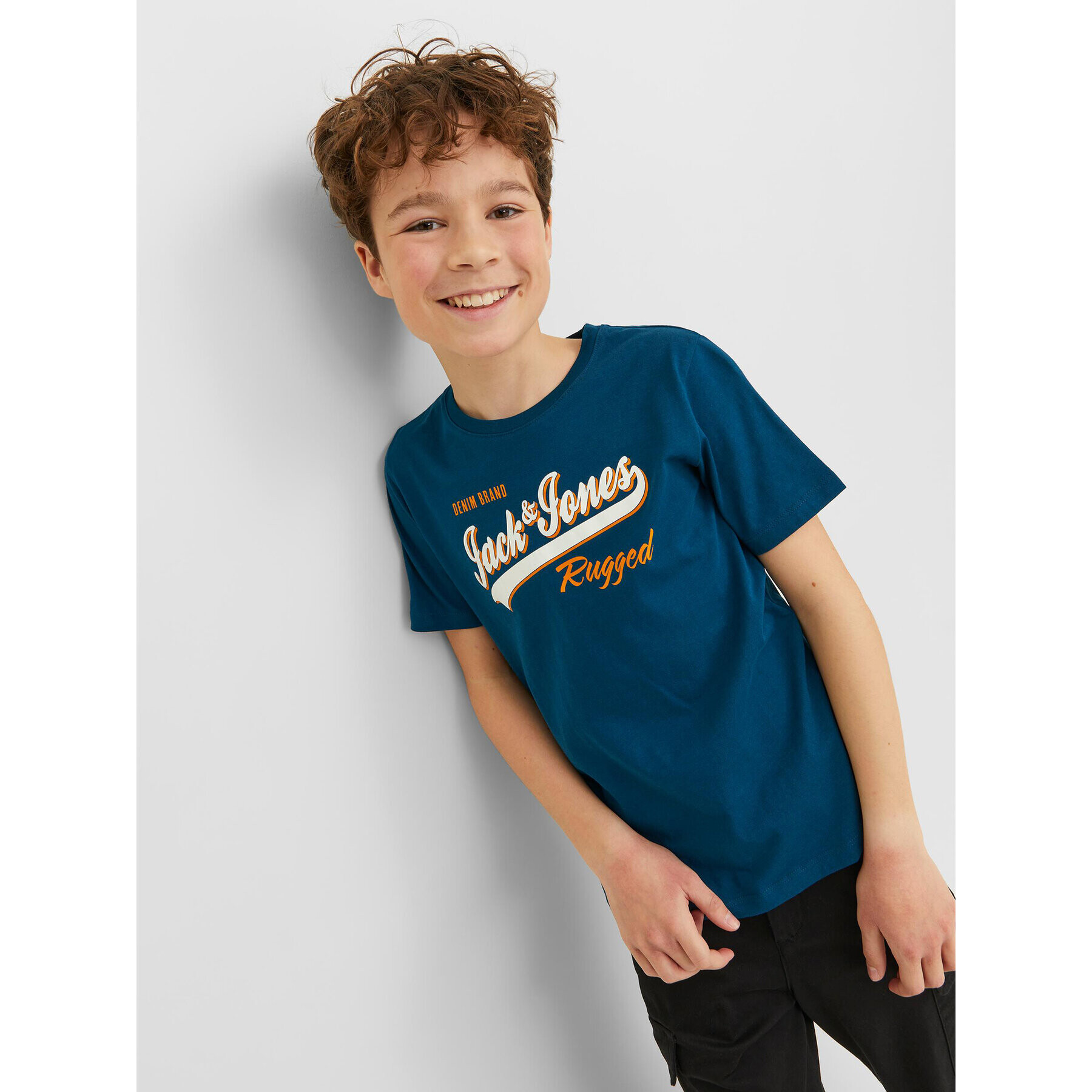 Jack&Jones Junior T-Shirt 12237367 Modrá Regular Fit - Pepit.cz