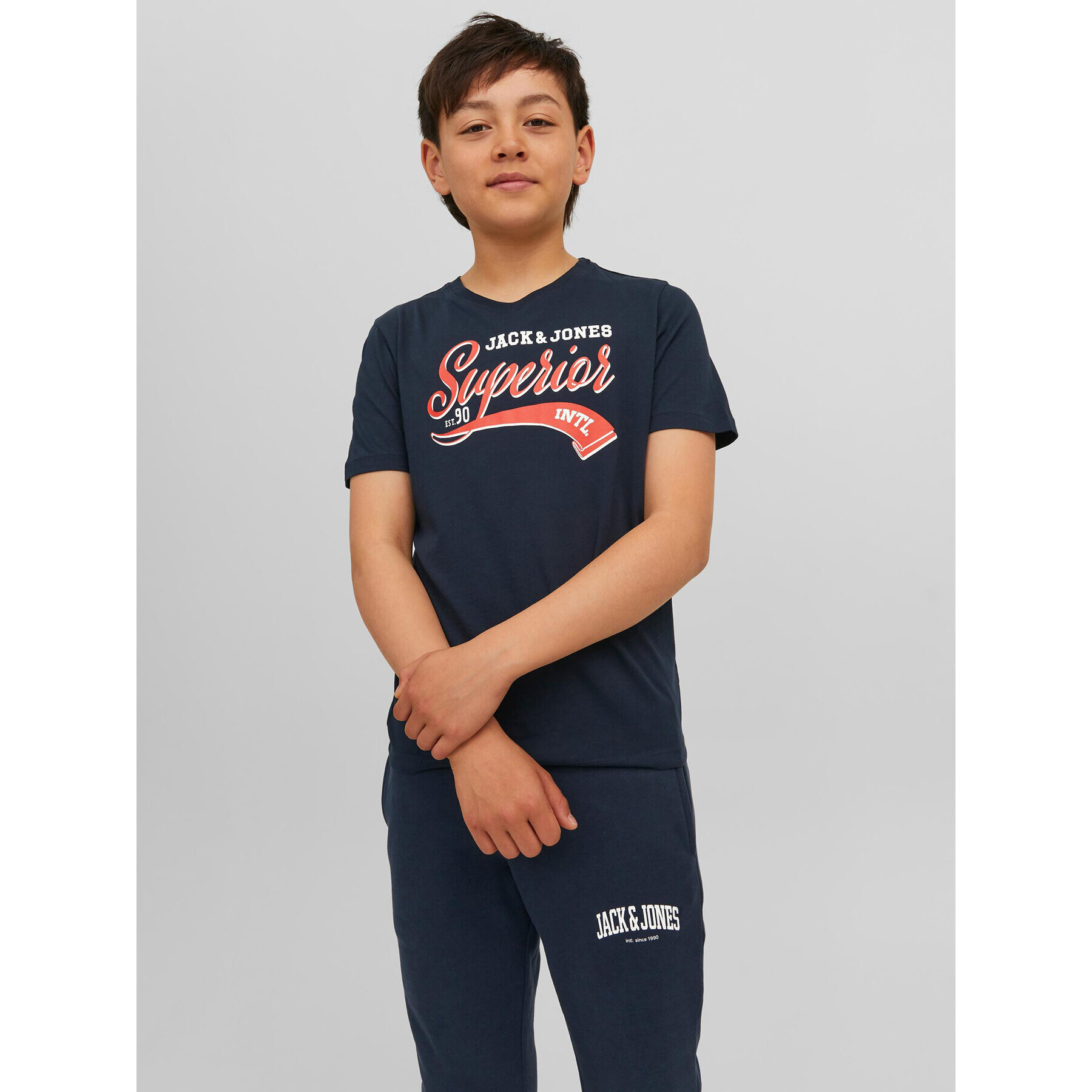 Jack&Jones Junior T-Shirt 12237367 Tmavomodrá Regular Fit - Pepit.cz