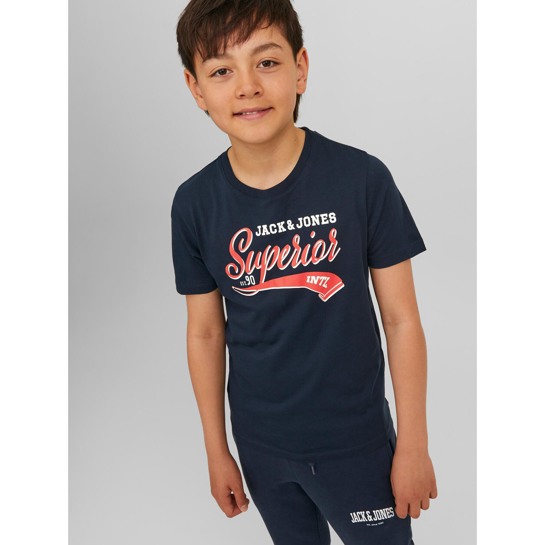 Jack&Jones Junior T-Shirt 12237367 Tmavomodrá Regular Fit - Pepit.cz