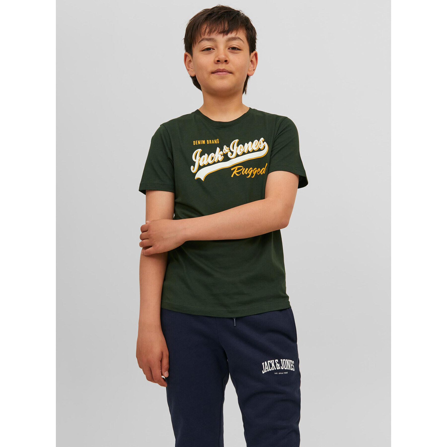 Jack&Jones Junior T-Shirt 12237367 Zelená Regular Fit - Pepit.cz