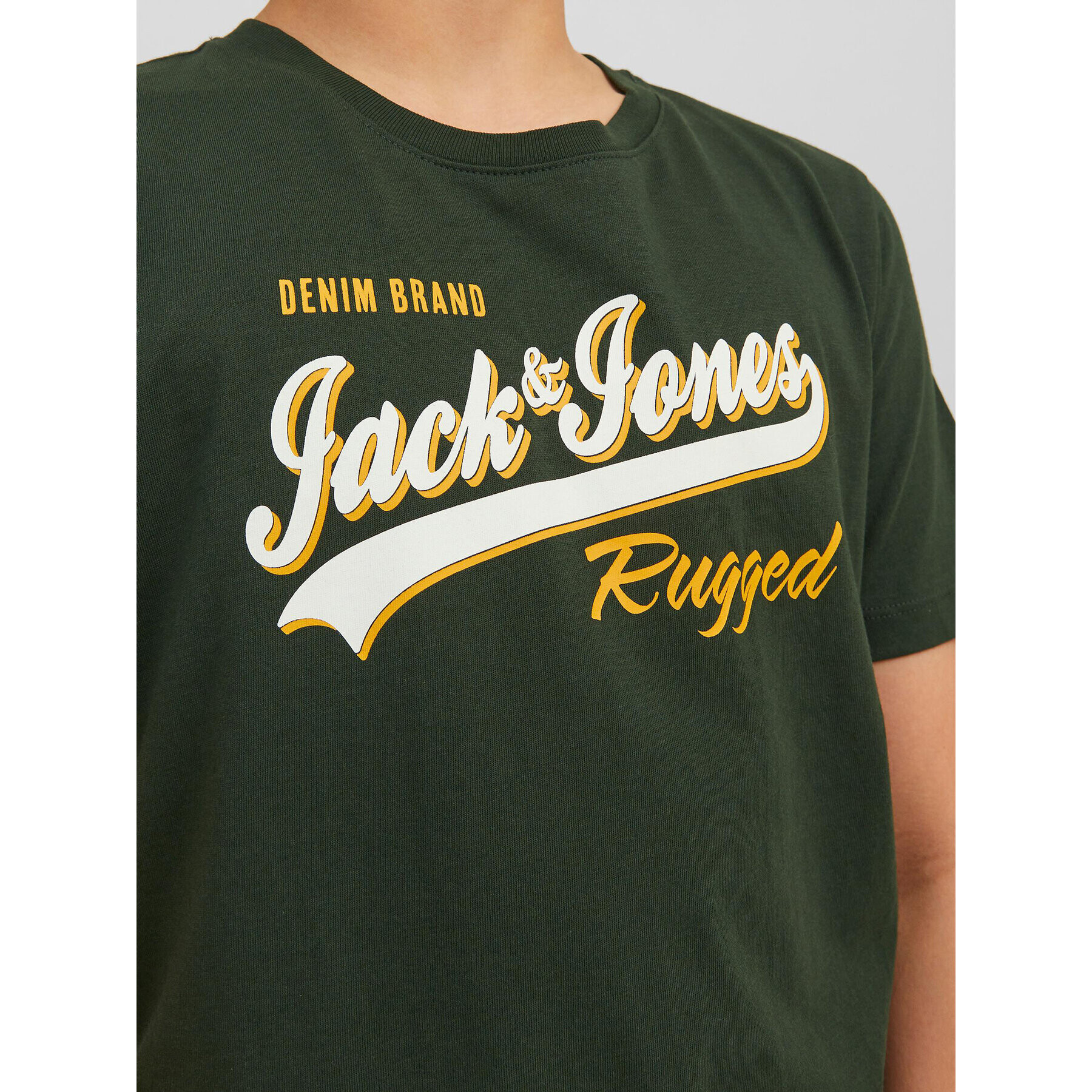 Jack&Jones Junior T-Shirt 12237367 Zelená Regular Fit - Pepit.cz