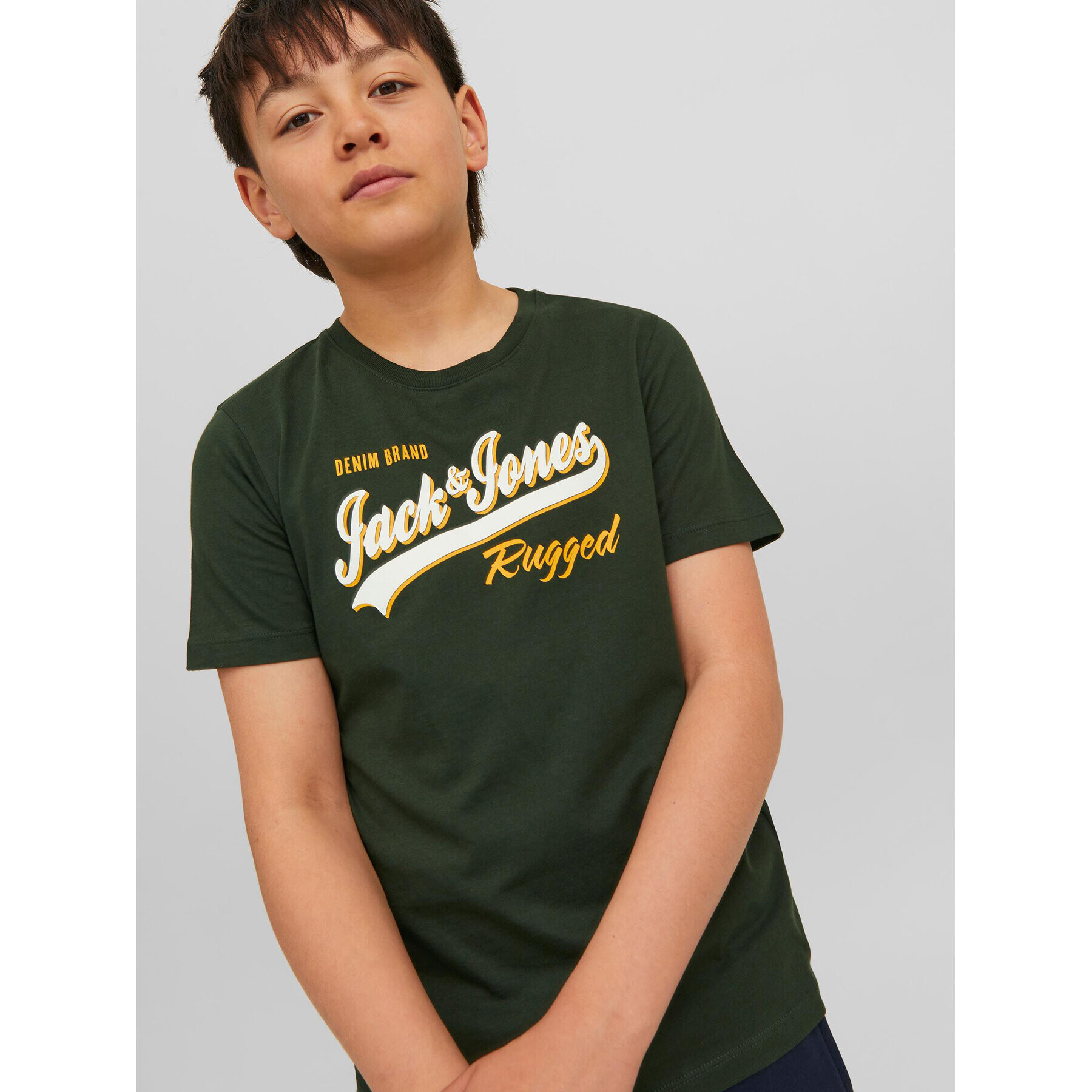 Jack&Jones Junior T-Shirt 12237367 Zelená Regular Fit - Pepit.cz