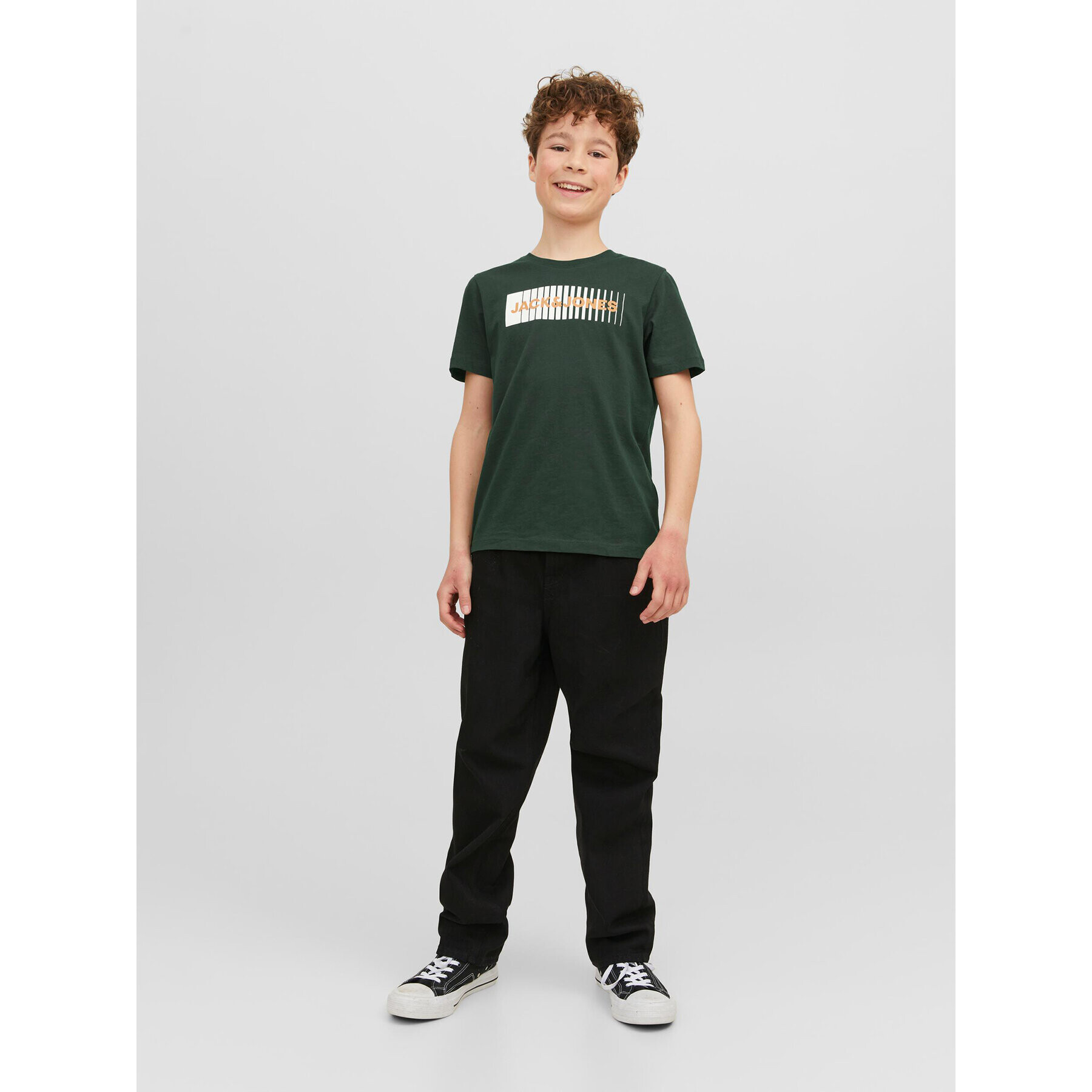 Jack&Jones Junior T-Shirt 12237411 Zelená Regular Fit - Pepit.cz