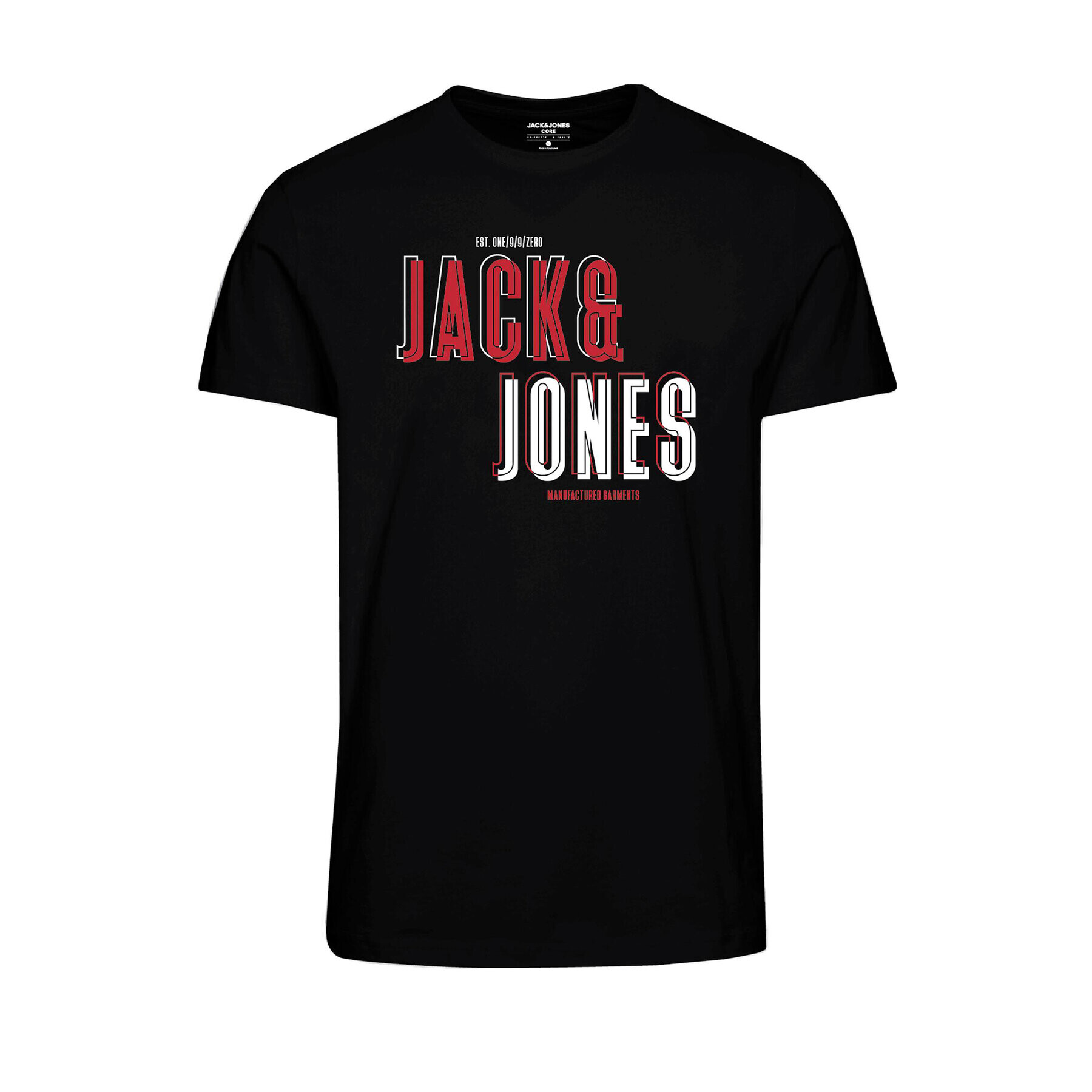 Jack&Jones Junior T-Shirt 12239446 Černá Standard Fit - Pepit.cz