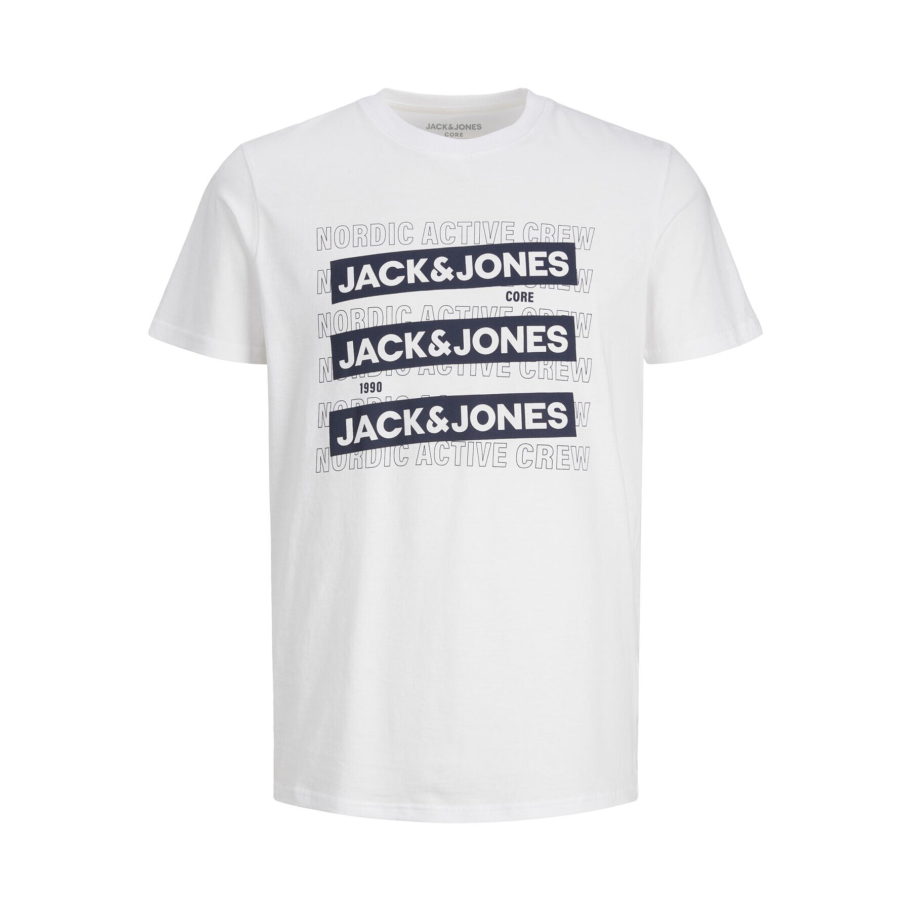 Jack&Jones Junior T-Shirt 12242921 Bílá Standard Fit - Pepit.cz