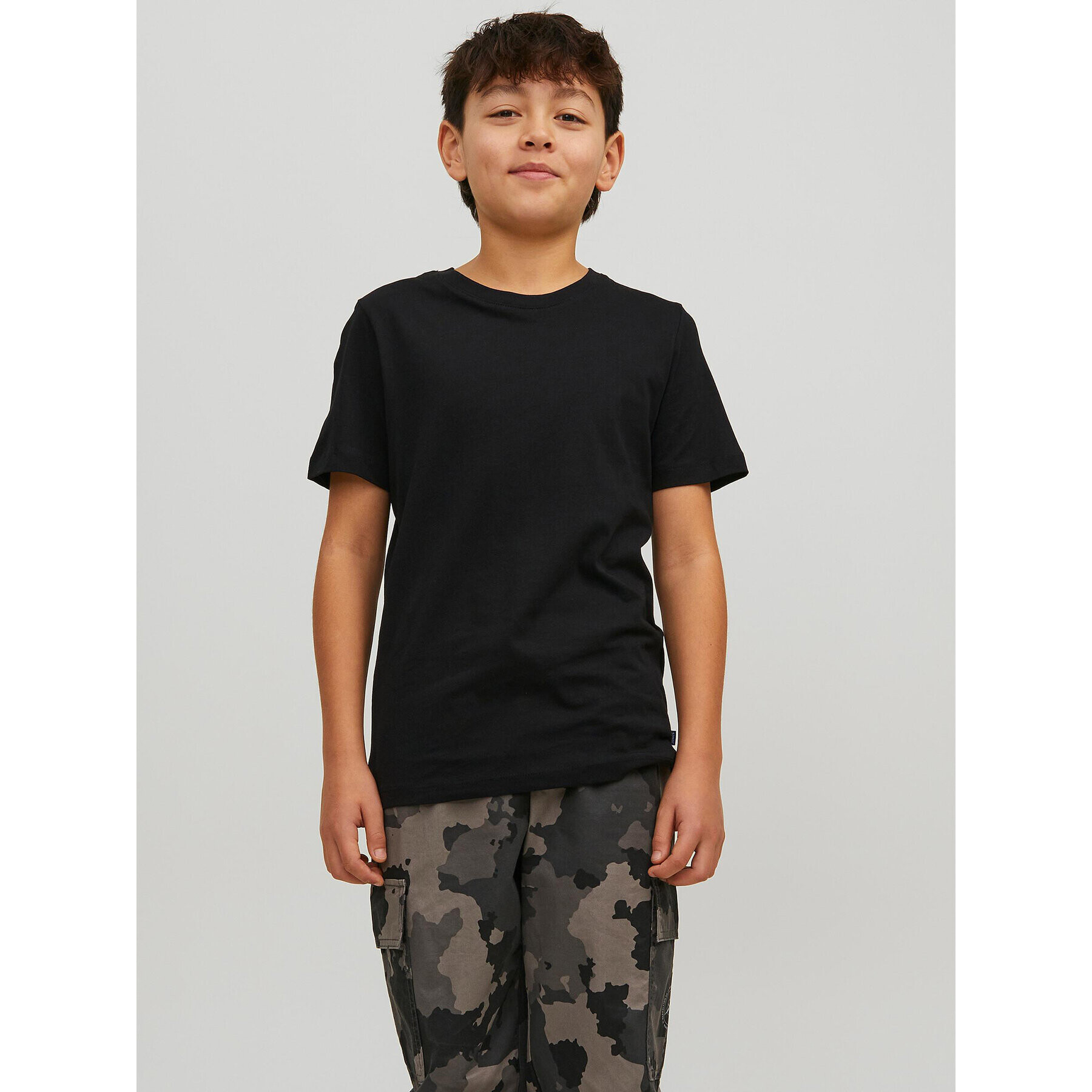 Jack&Jones Junior T-Shirt Basic Tee Černá Regular Fit - Pepit.cz