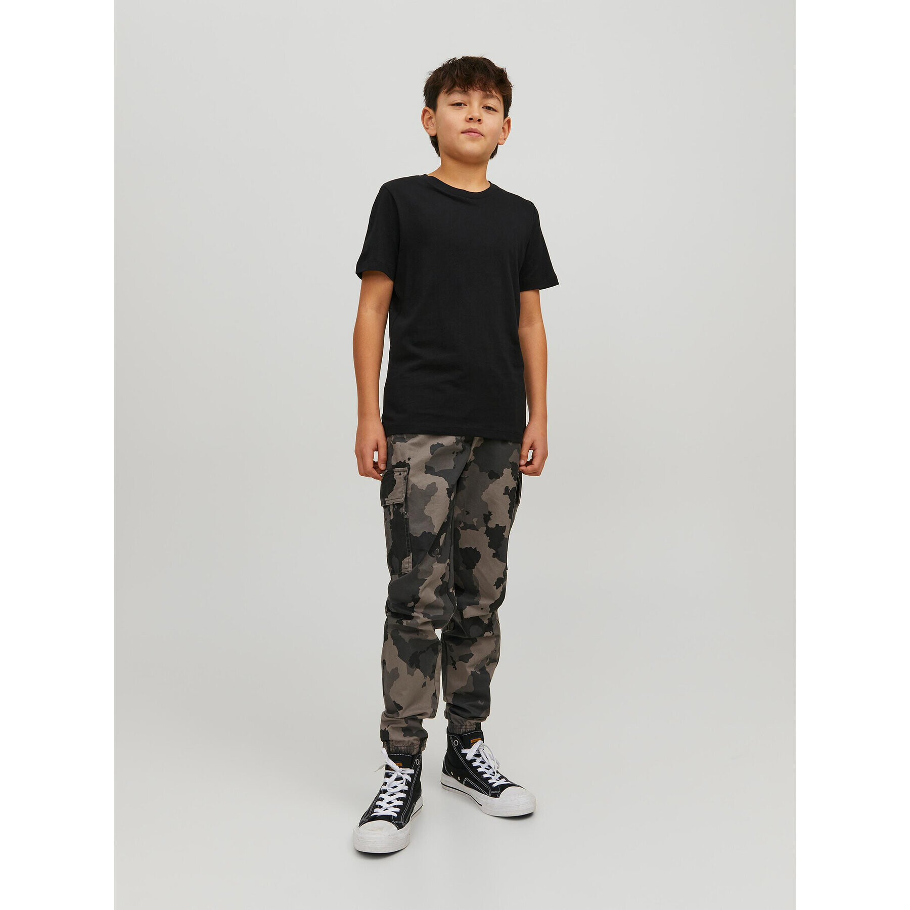 Jack&Jones Junior T-Shirt Basic Tee Černá Regular Fit - Pepit.cz