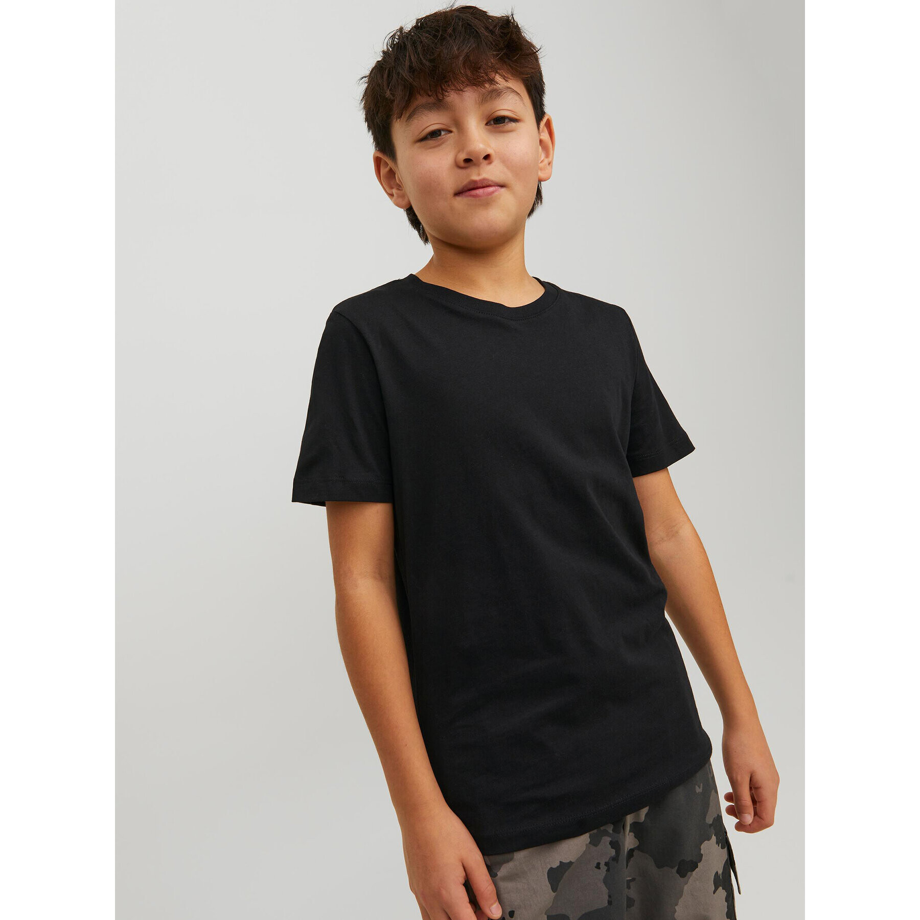 Jack&Jones Junior T-Shirt Basic Tee Černá Regular Fit - Pepit.cz