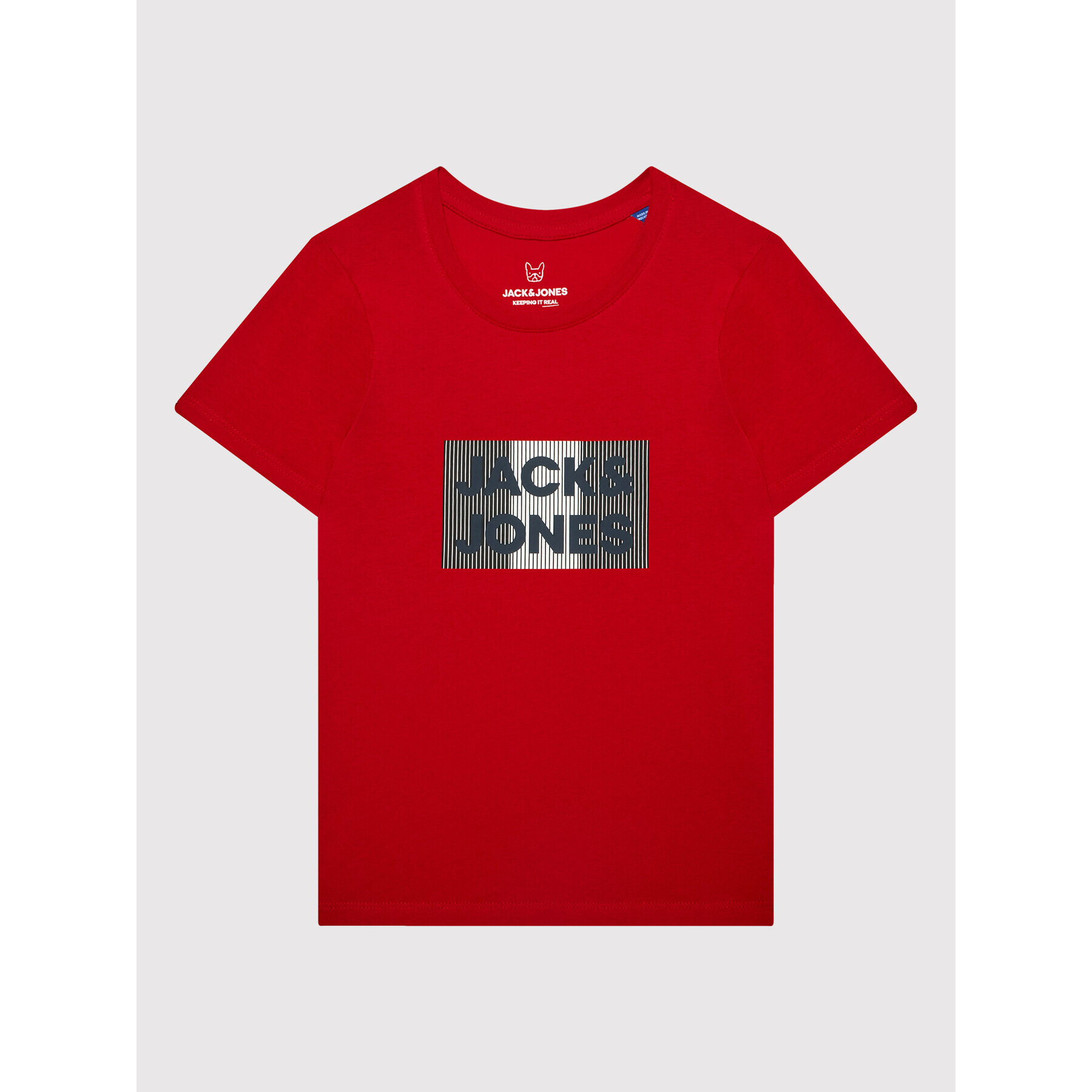 Jack&Jones Junior T-Shirt Corp Logo 12152730 Červená Regular Fit - Pepit.cz