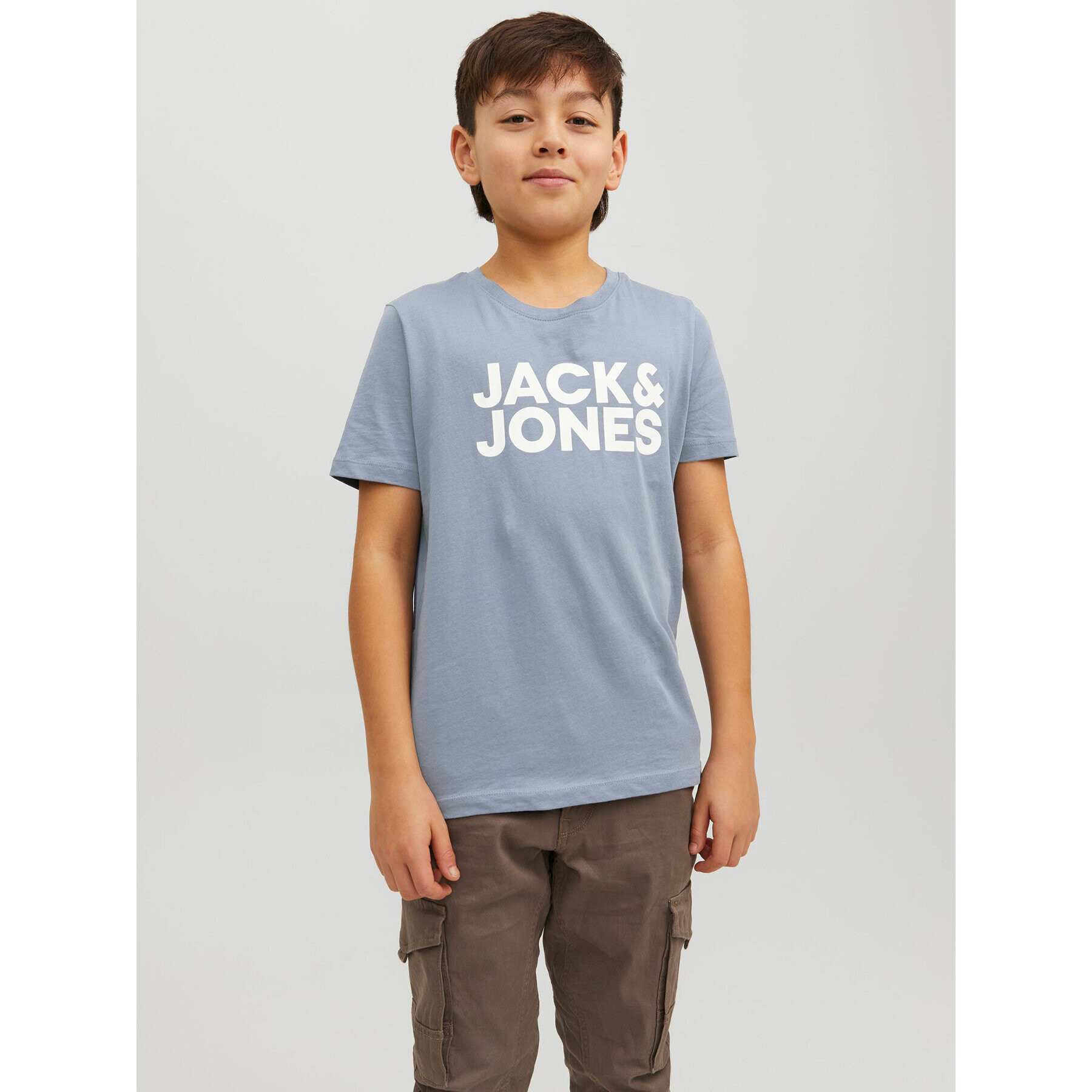 Jack&Jones Junior T-Shirt Corp Logo 12152730 Modrá Regular Fit - Pepit.cz