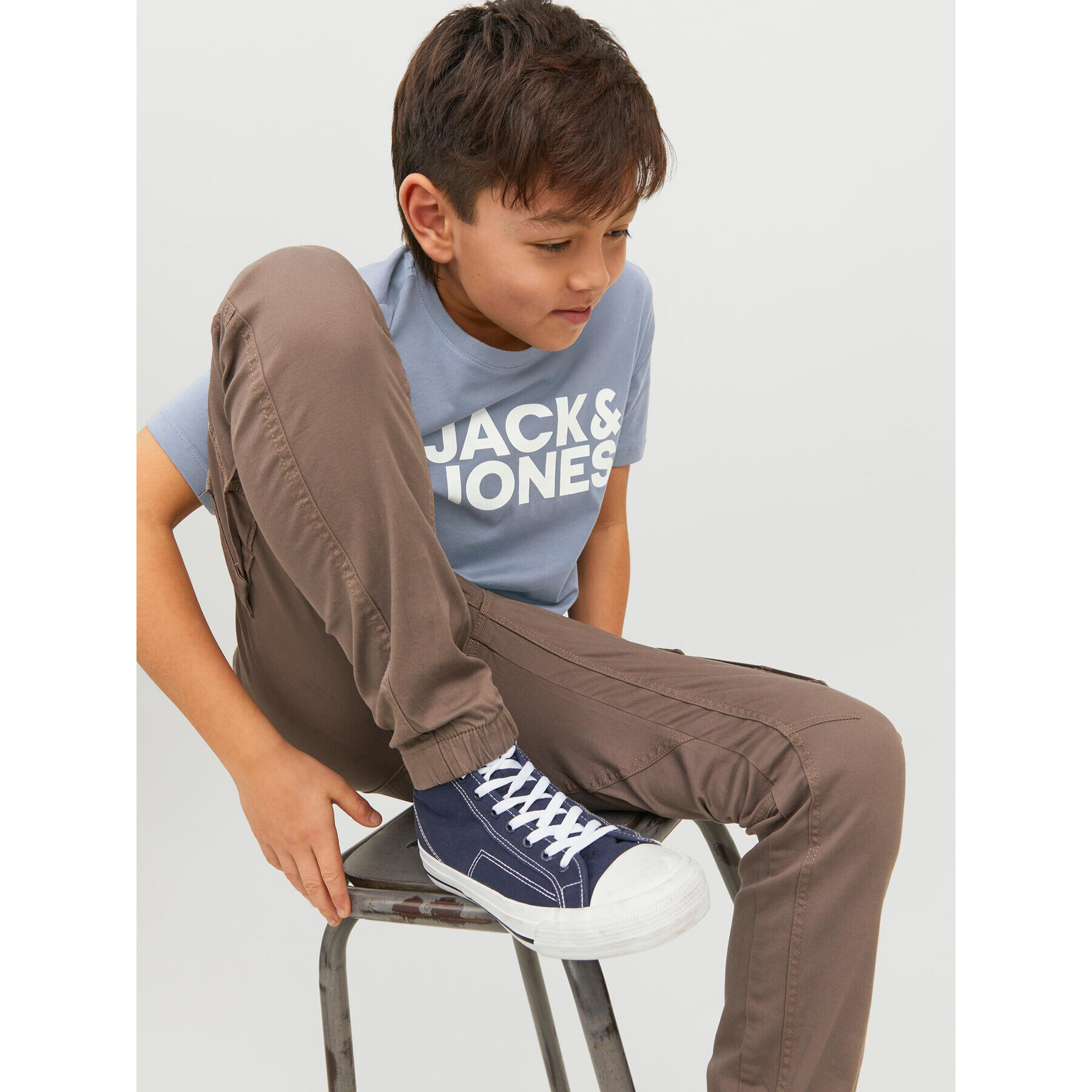 Jack&Jones Junior T-Shirt Corp Logo 12152730 Modrá Regular Fit - Pepit.cz