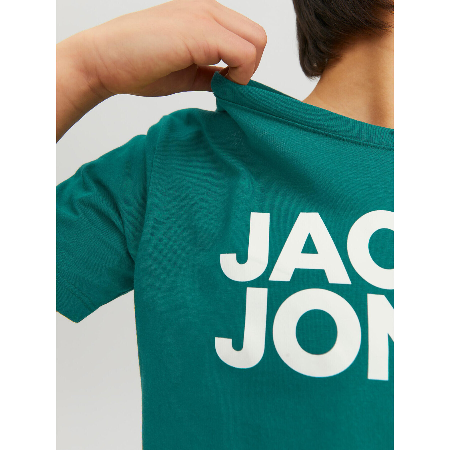 Jack&Jones Junior T-Shirt Corp Logo 12152730 Zelená Regular Fit - Pepit.cz