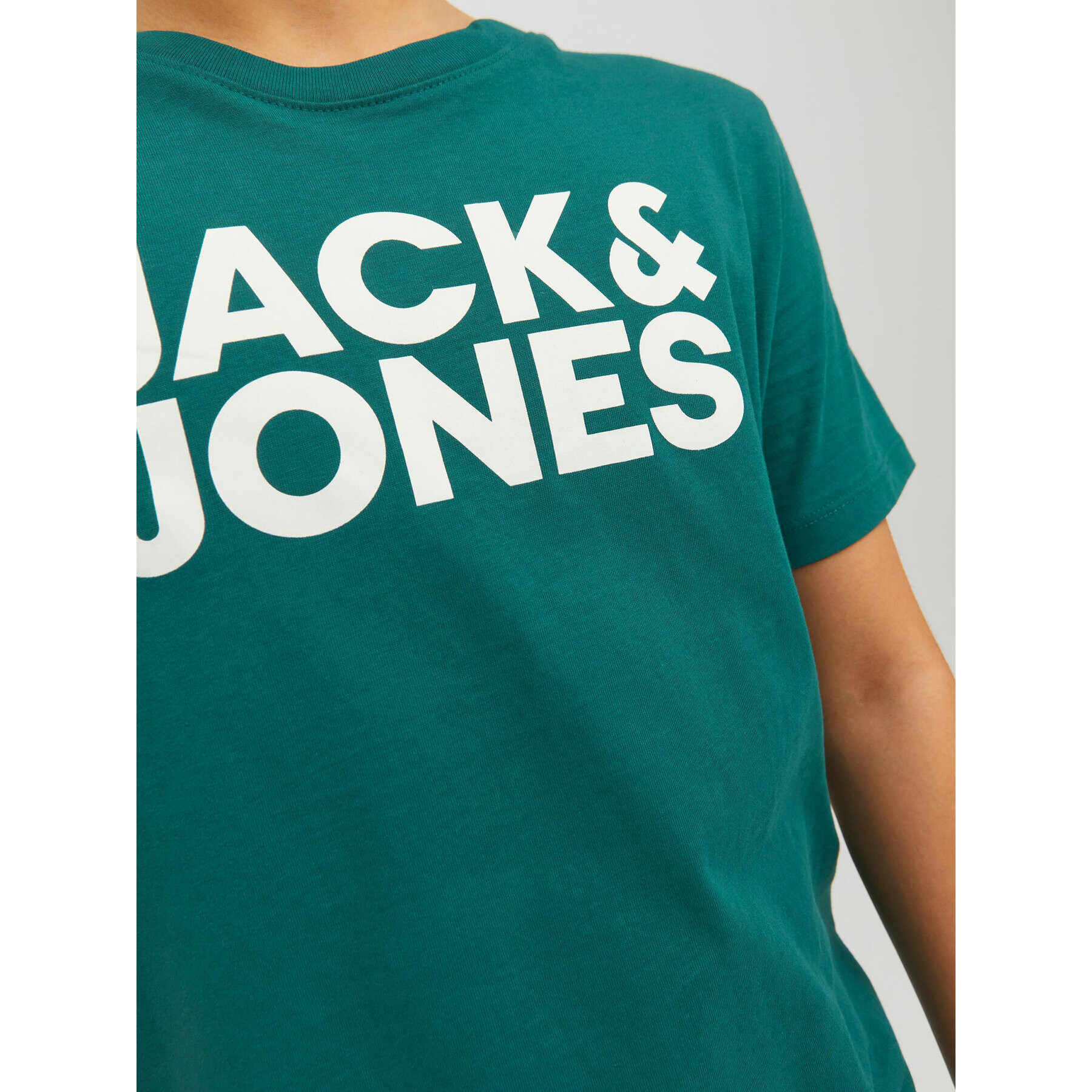 Jack&Jones Junior T-Shirt Corp Logo 12152730 Zelená Regular Fit - Pepit.cz