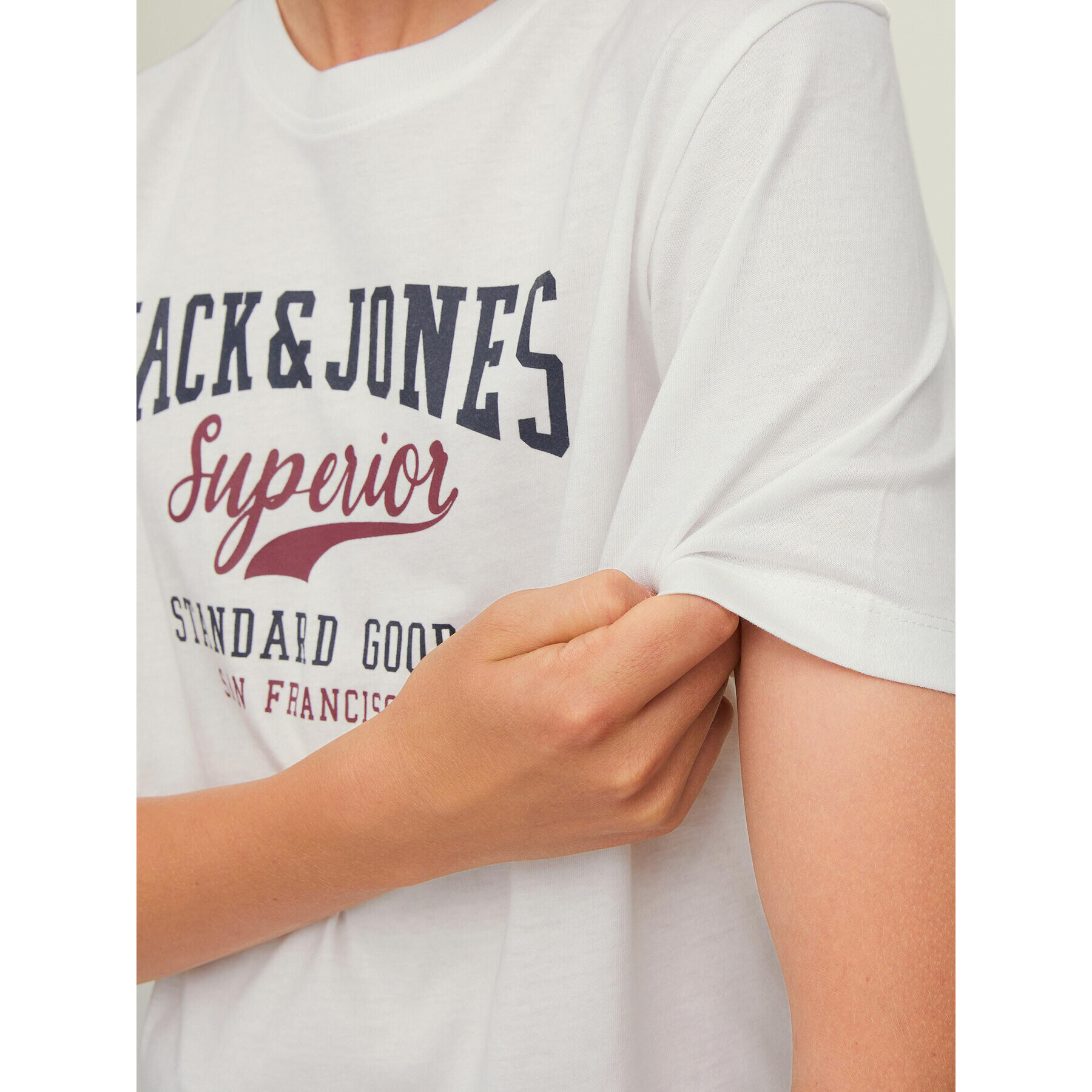 Jack&Jones Junior T-Shirt Logo 12213081 Béžová Regular Fit - Pepit.cz