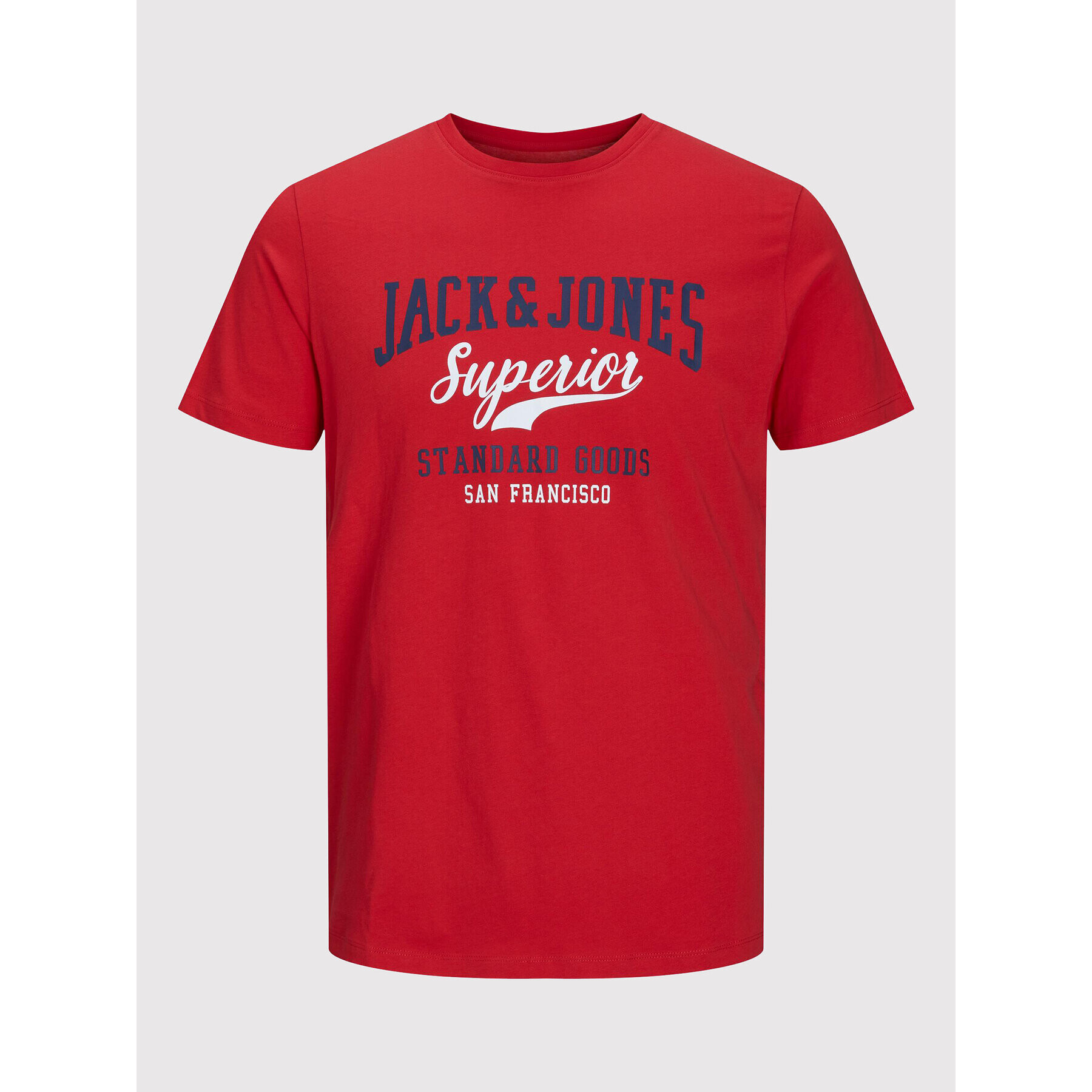 Jack&Jones Junior T-Shirt Logo 12213081 Červená Regular Fit - Pepit.cz