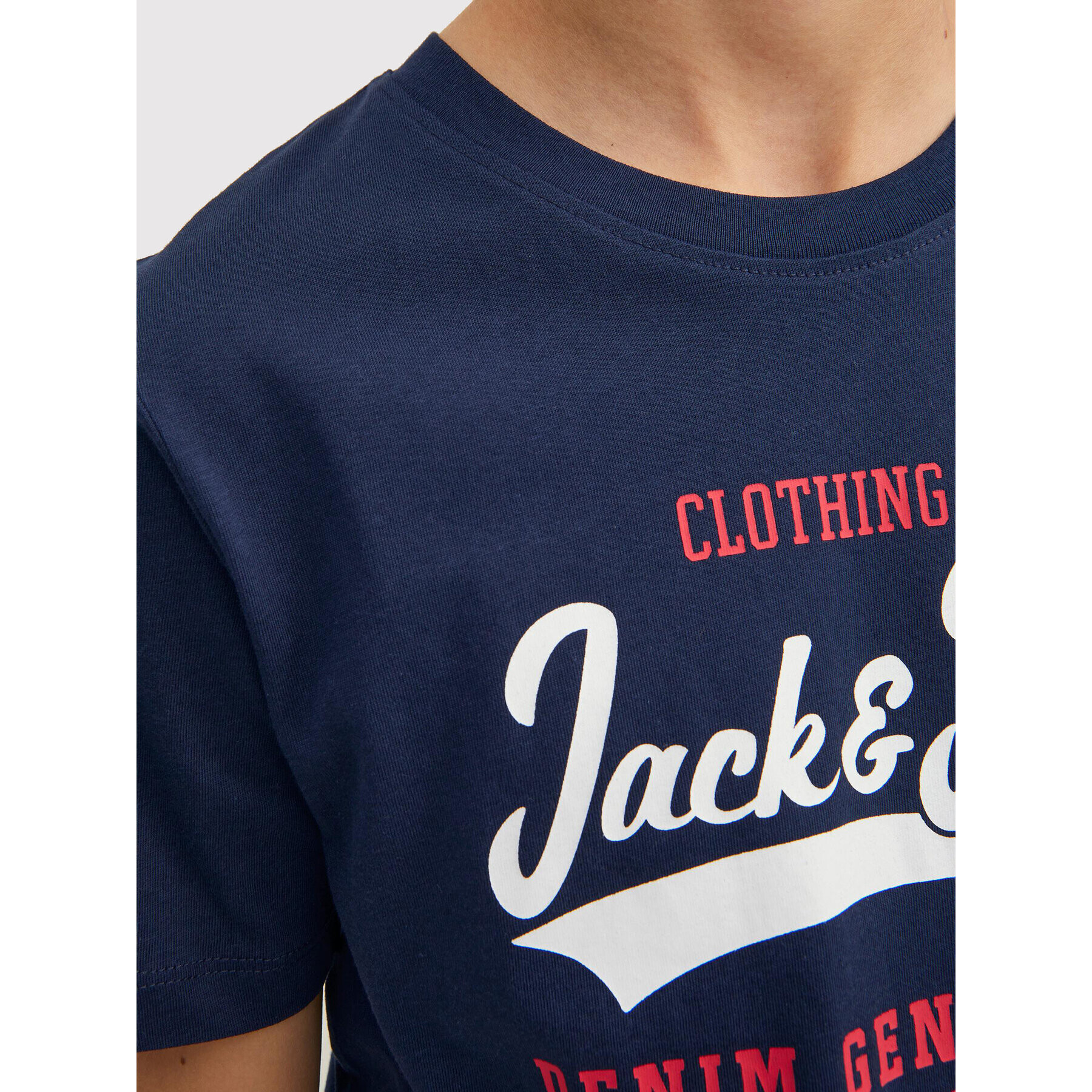 Jack&Jones Junior T-Shirt Logo 12213081 Tmavomodrá Regular Fit - Pepit.cz