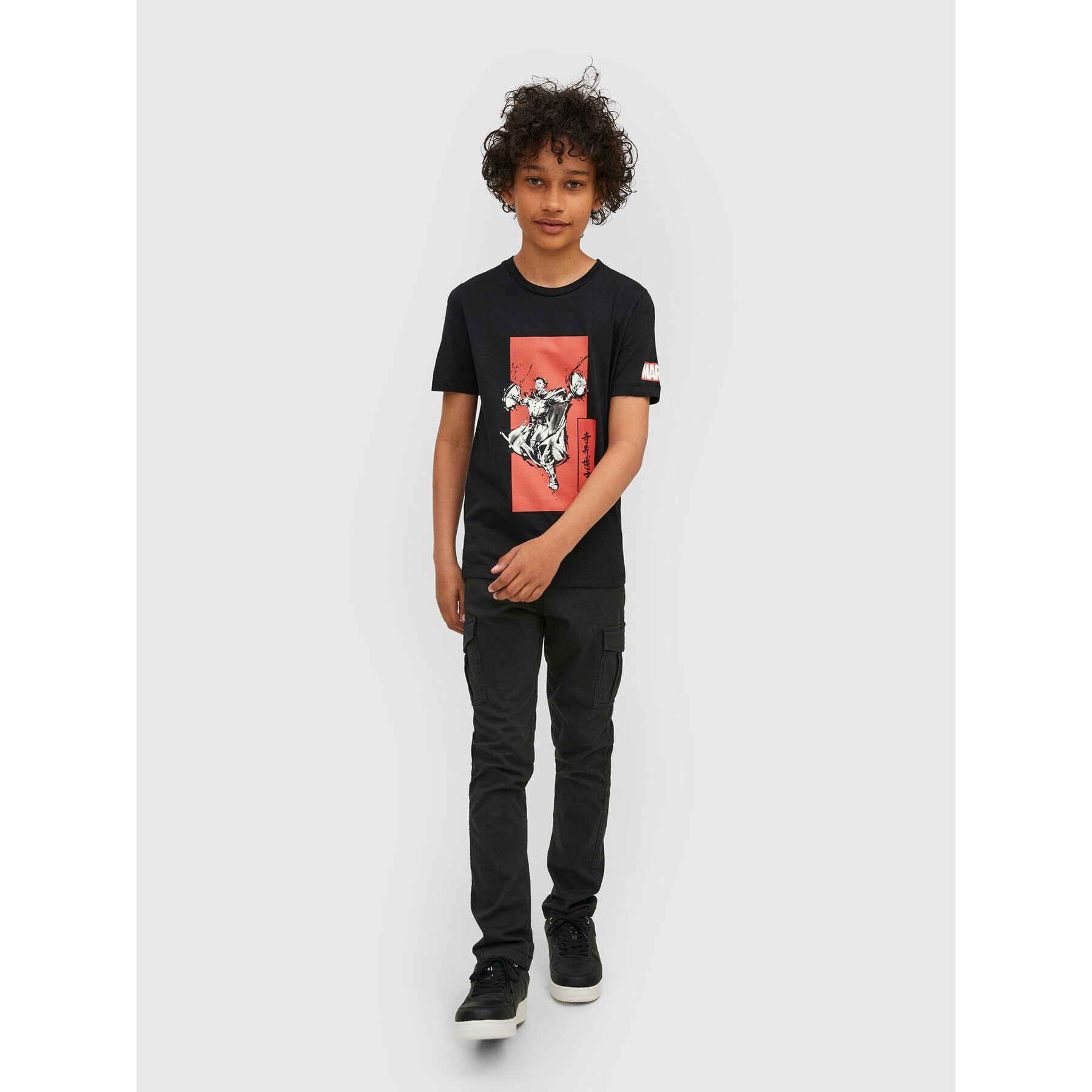 Jack&Jones Junior T-Shirt MARVEL Crew 12217797 Černá Regular Fit - Pepit.cz