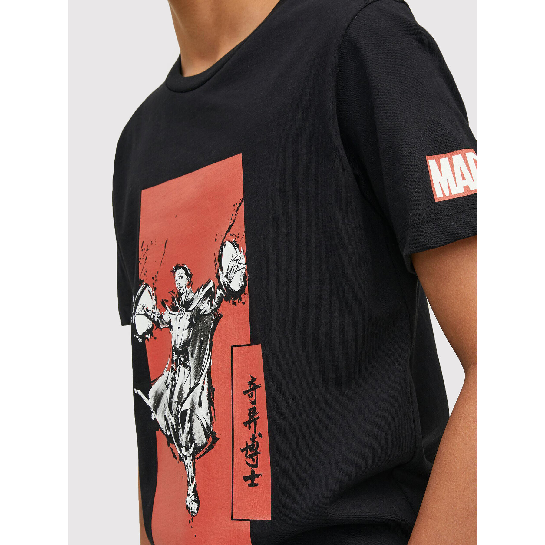 Jack&Jones Junior T-Shirt MARVEL Crew 12217797 Černá Regular Fit - Pepit.cz