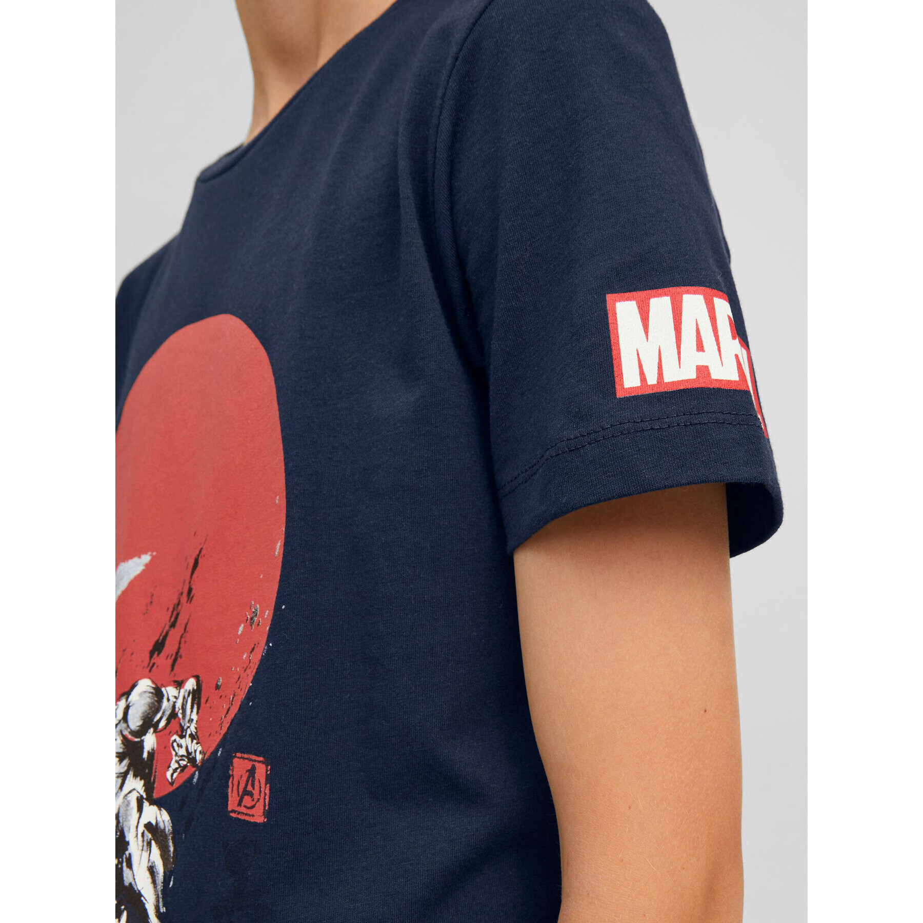 Jack&Jones Junior T-Shirt MARVEL Crew 12217797 Tmavomodrá Regular Fit - Pepit.cz