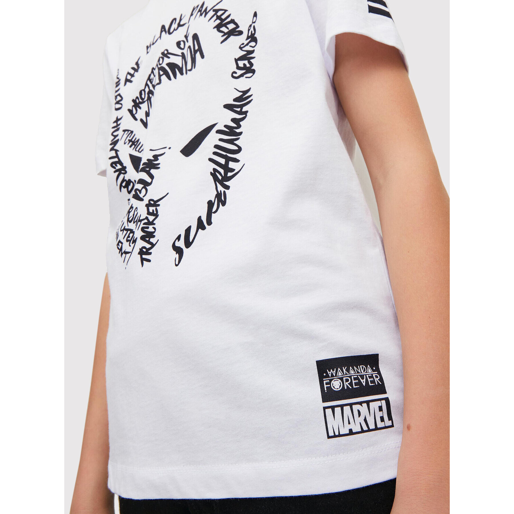 Jack&Jones Junior T-Shirt MARVEL Kanda 12217772 Bílá Regular Fit - Pepit.cz