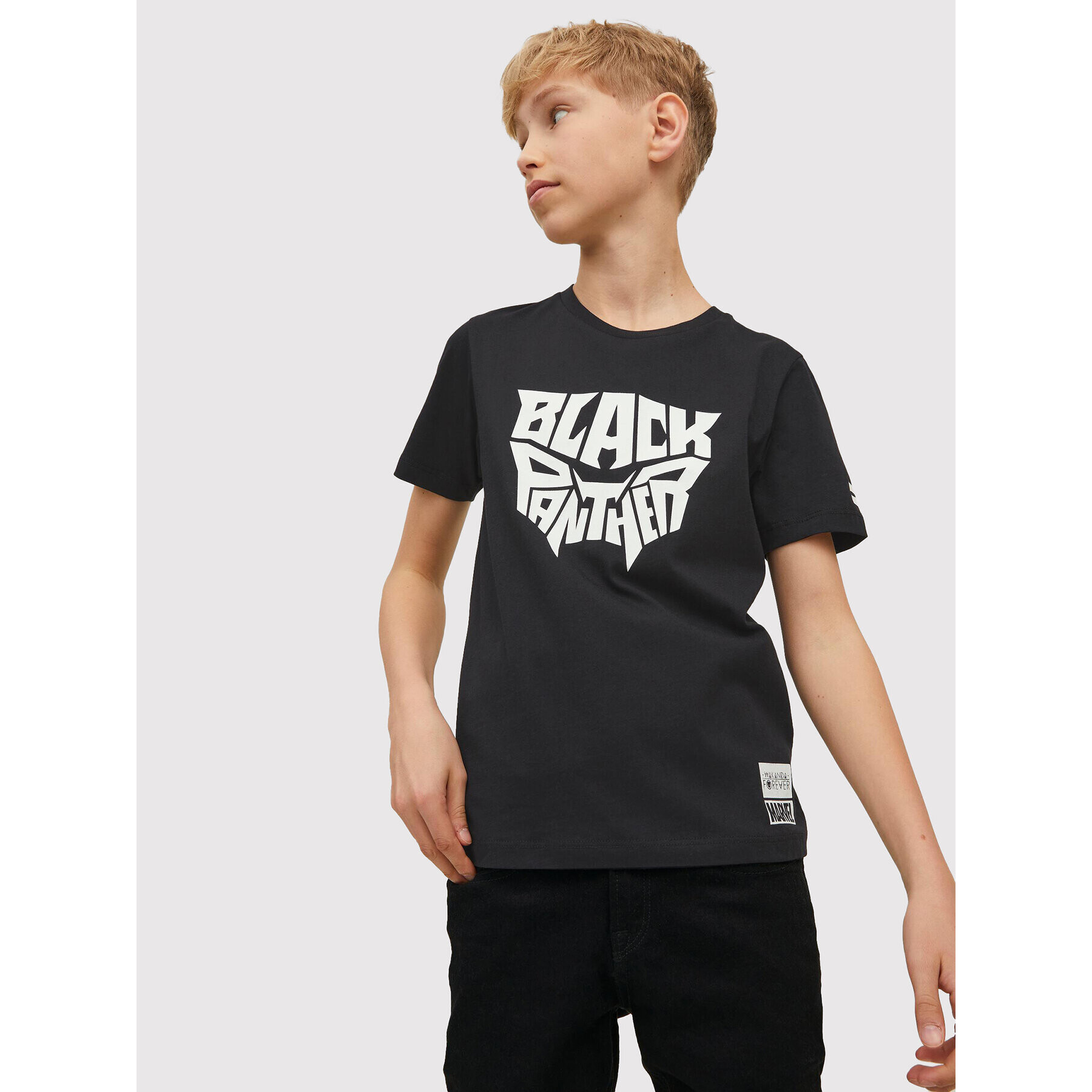 Jack&Jones Junior T-Shirt MARVEL Kanda 12217772 Černá Regular Fit - Pepit.cz