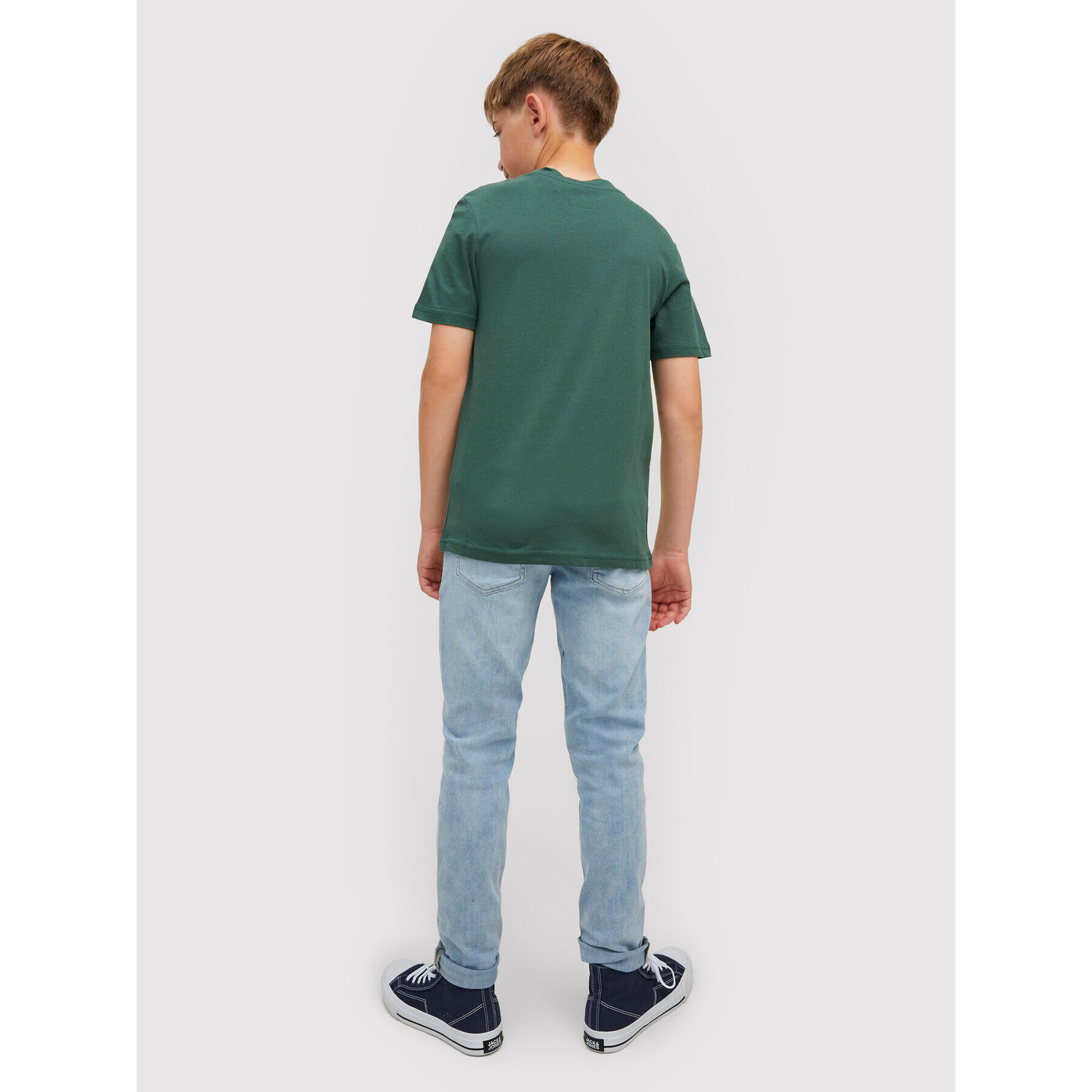 Jack&Jones Junior T-Shirt Nate 12216508 Zelená Regular Fit - Pepit.cz