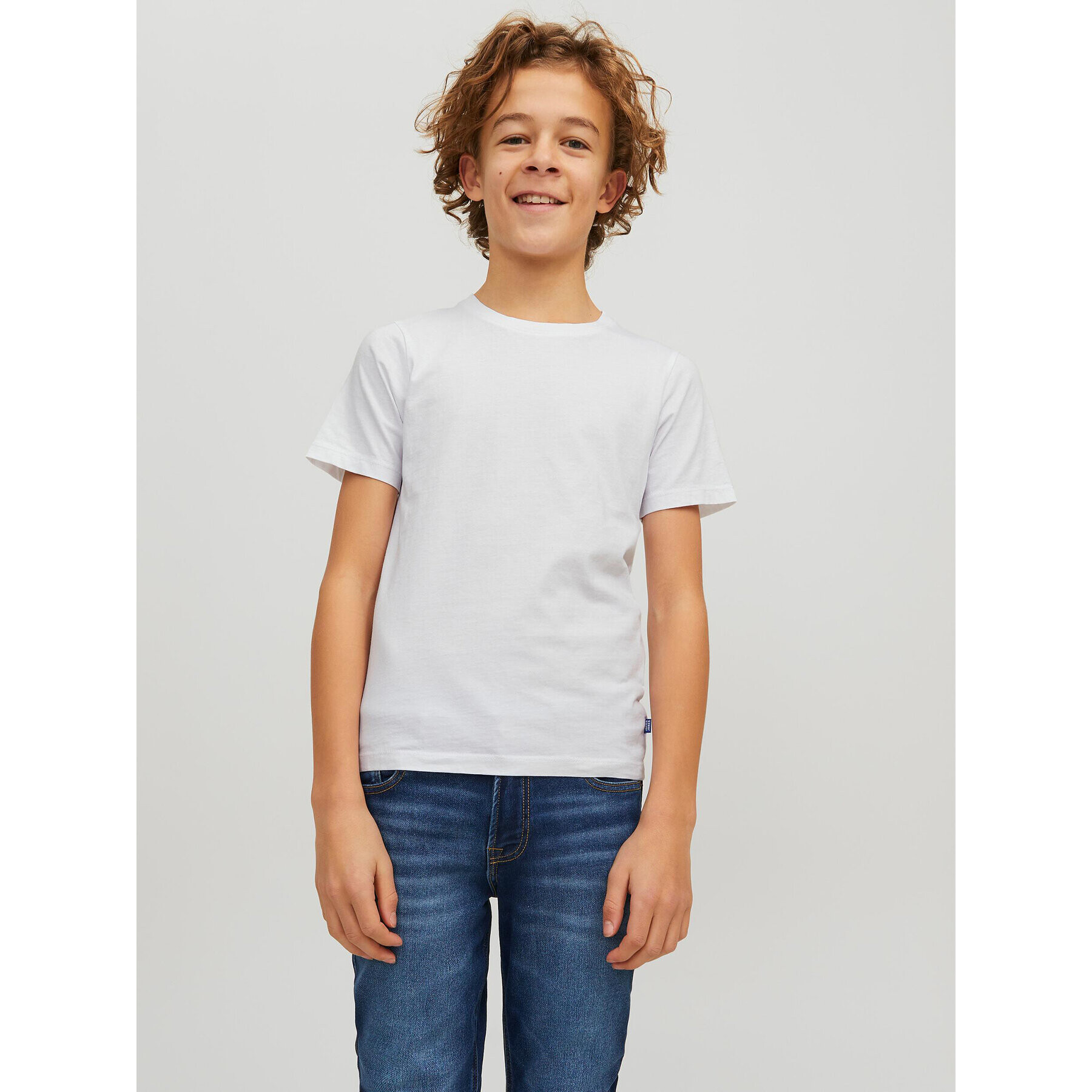 Jack&Jones Junior T-Shirt Organic Basic 12158433 Bílá Regular Fit - Pepit.cz