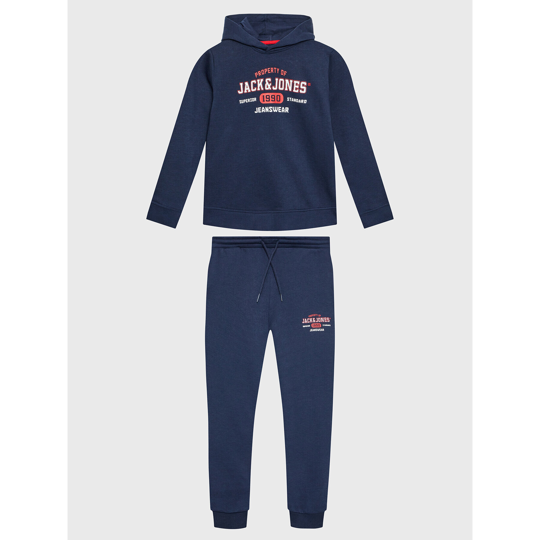 Jack&Jones Junior Tepláková souprava Stamp 12221641 Tmavomodrá Regular Fit - Pepit.cz