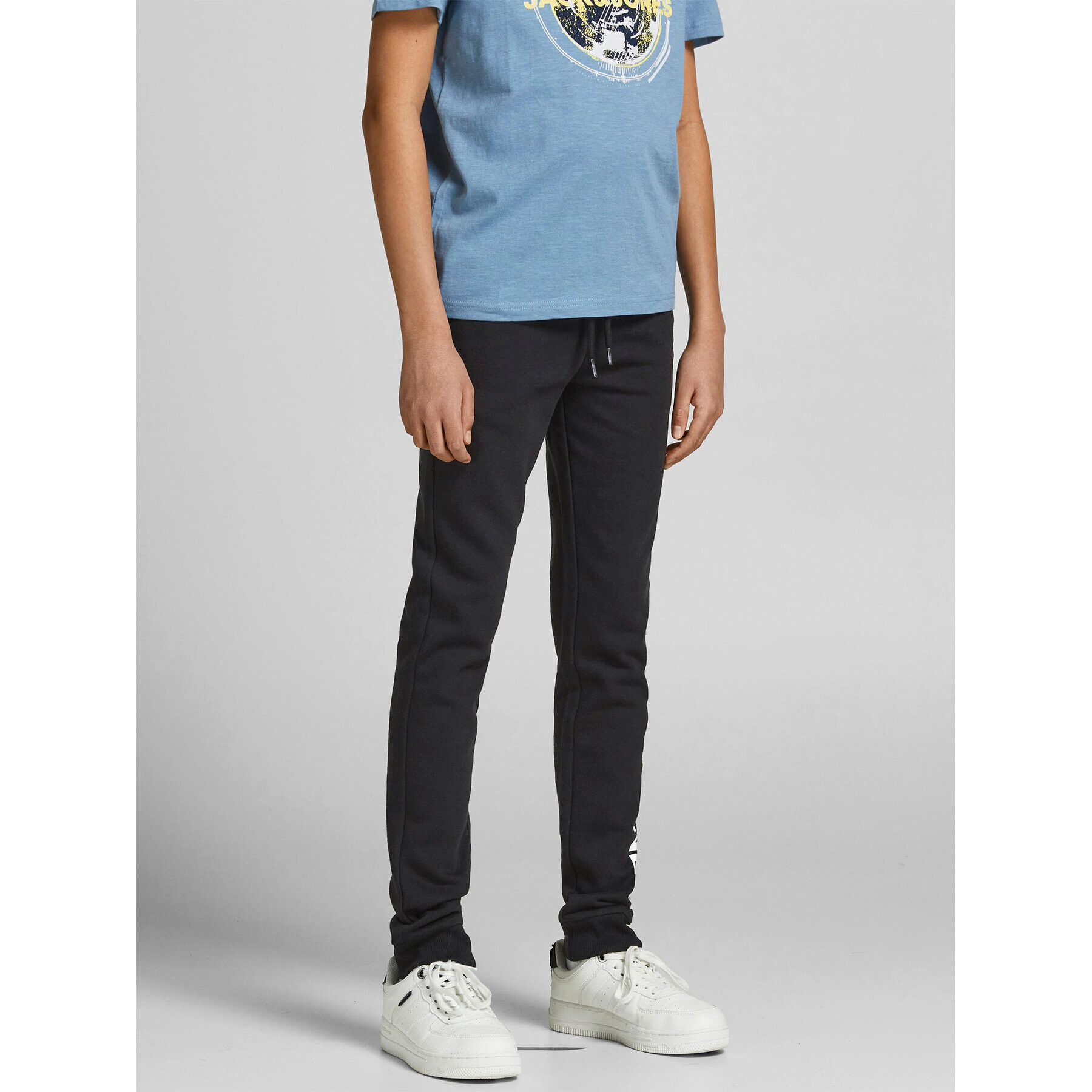 Jack&Jones Junior Teplákové kalhoty 12206236 Černá Slim Fit - Pepit.cz