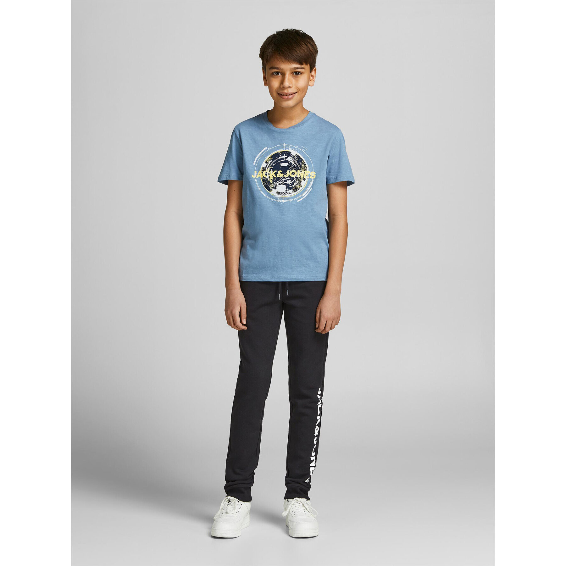 Jack&Jones Junior Teplákové kalhoty 12206236 Černá Slim Fit - Pepit.cz