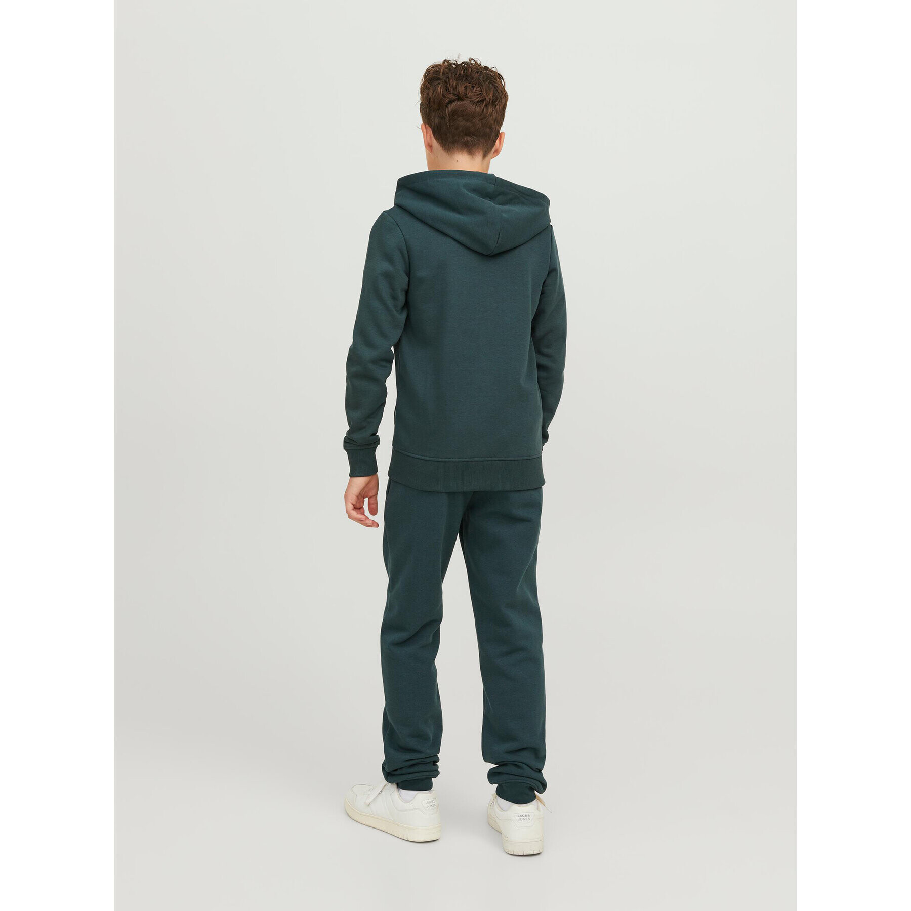 Jack&Jones Junior Teplákové kalhoty 12243083 Zelená Relaxed Fit - Pepit.cz