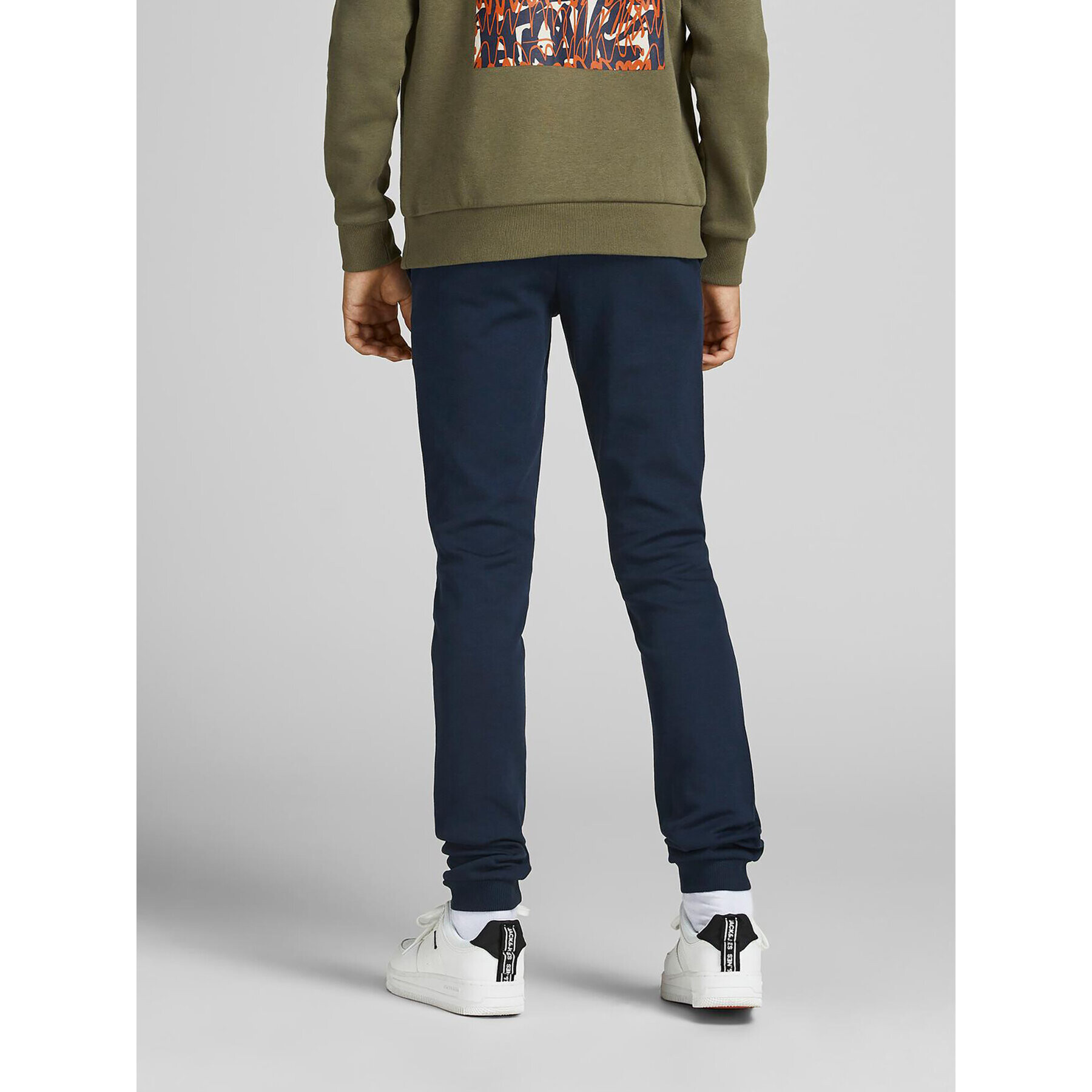 Jack&Jones Junior Teplákové kalhoty Basic 12190406 Tmavomodrá Regular Fit - Pepit.cz