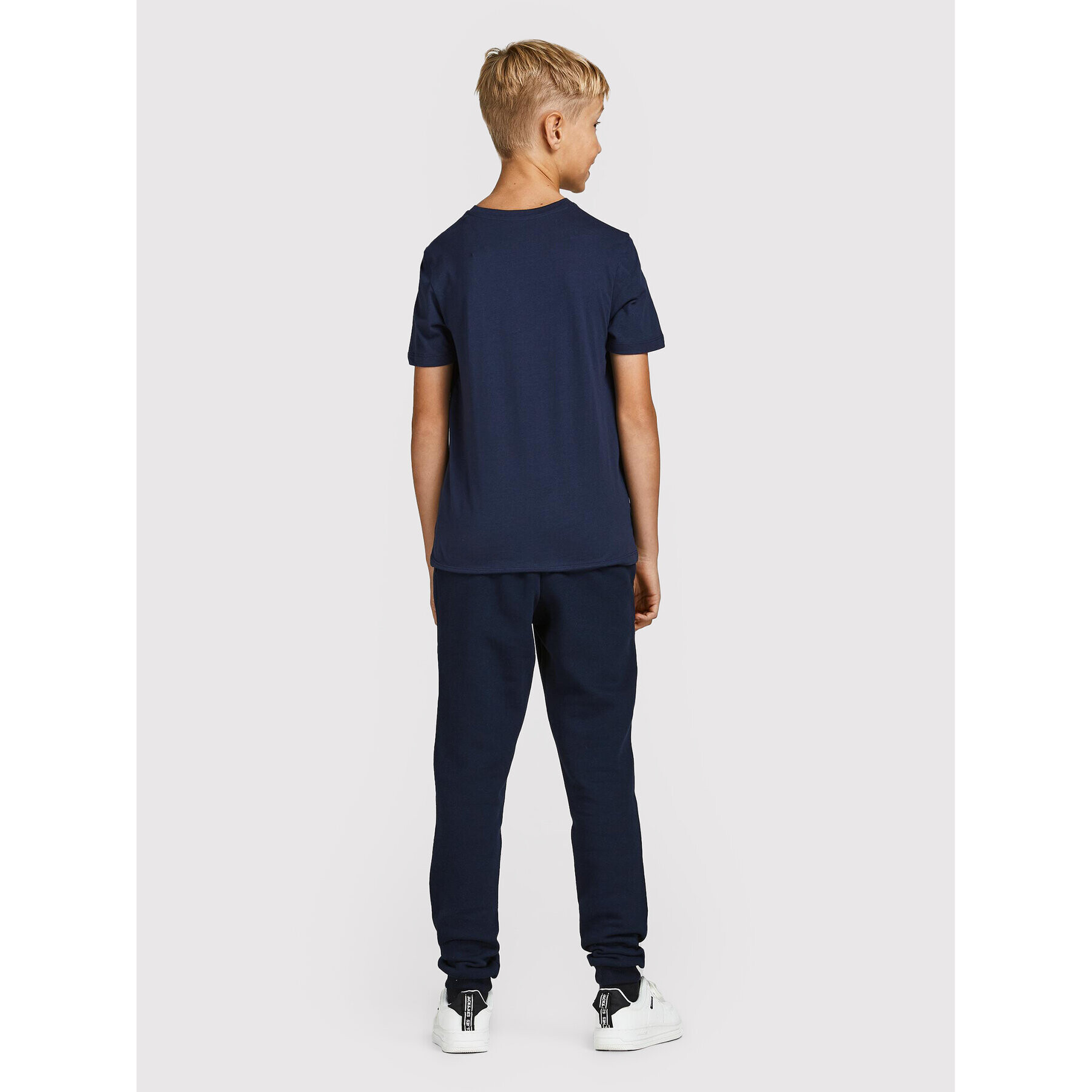 Jack&Jones Junior Teplákové kalhoty Logo 12213086 Tmavomodrá Regular Fit - Pepit.cz