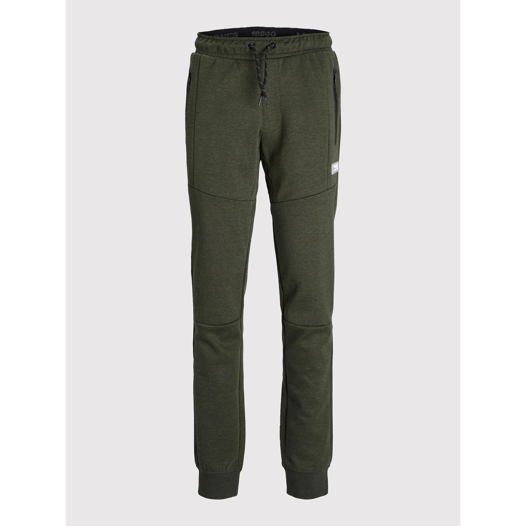 Jack&Jones Junior Teplákové kalhoty Will 12189809 Zelená Regular Fit - Pepit.cz