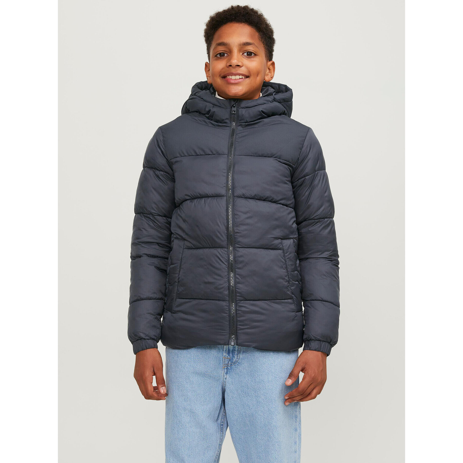 Jack&Jones Junior Vatovaná bunda 12236884 Černá Regular Fit - Pepit.cz