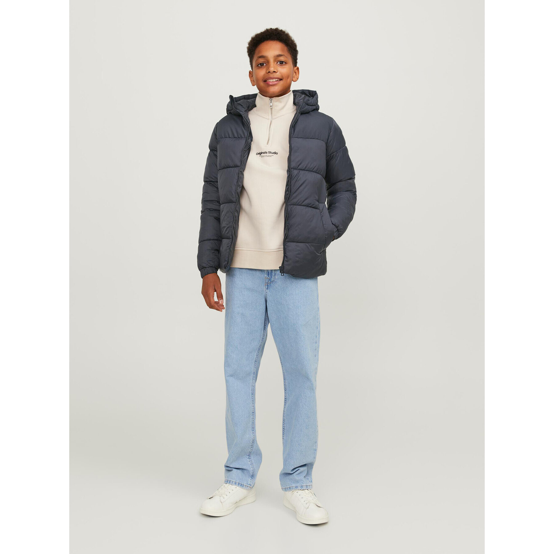 Jack&Jones Junior Vatovaná bunda 12236884 Černá Regular Fit - Pepit.cz